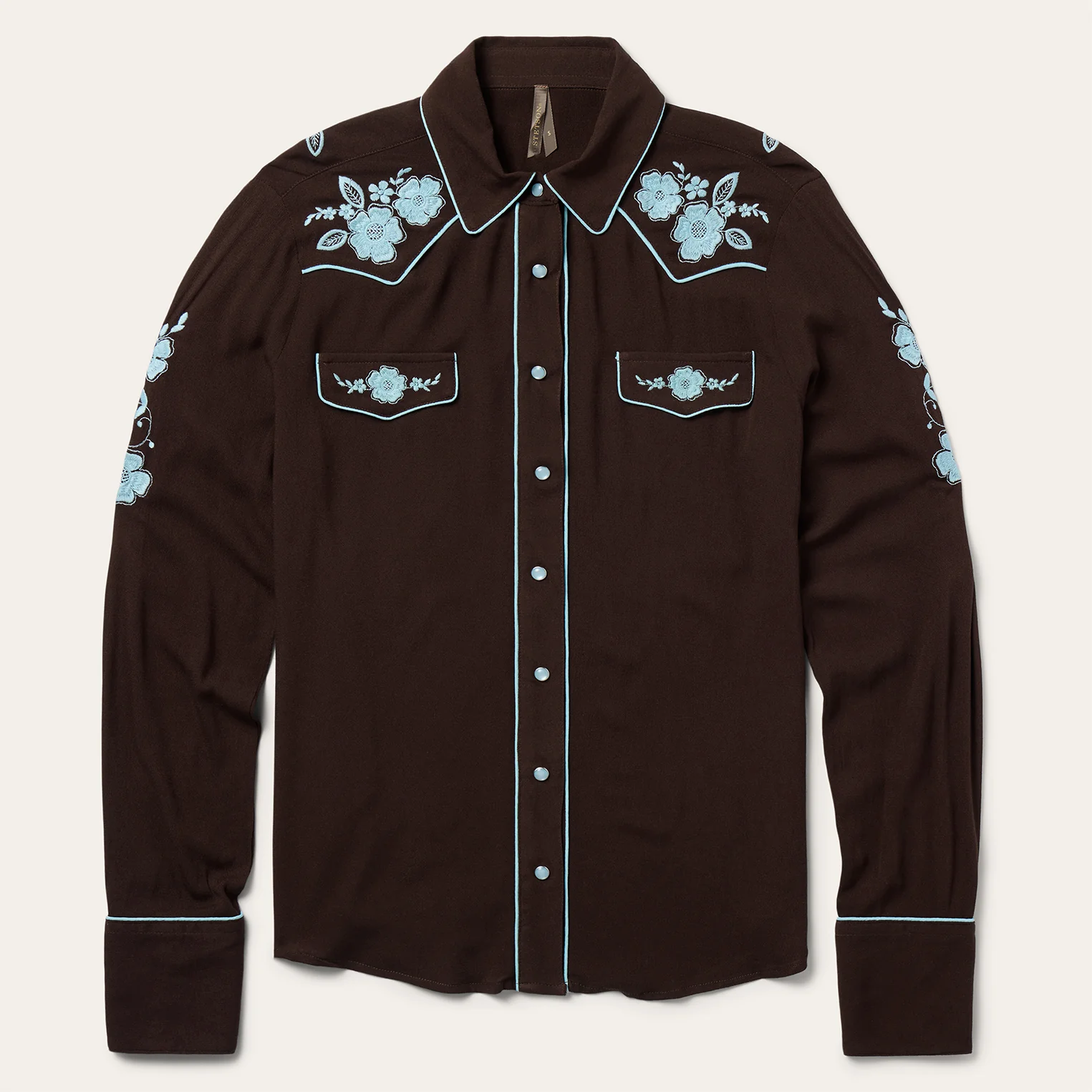 Embroidered Retro Western Shirt