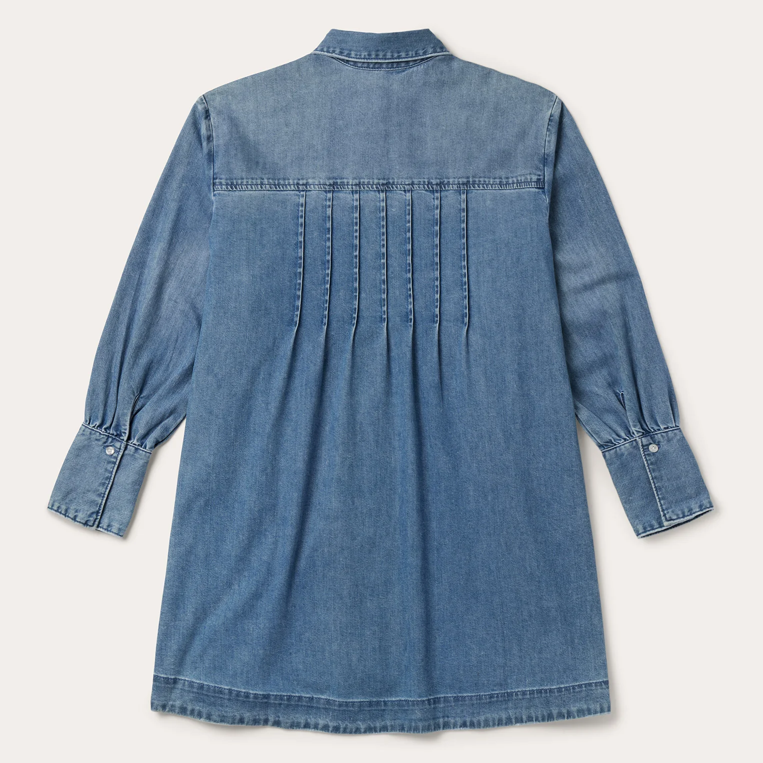 Denim Button Front Shirt Dress