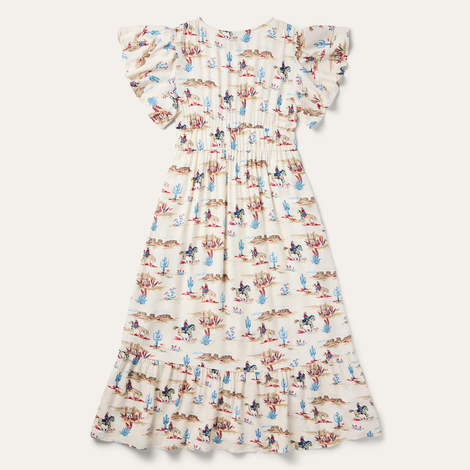 Desert Trails Print Prairie Dress