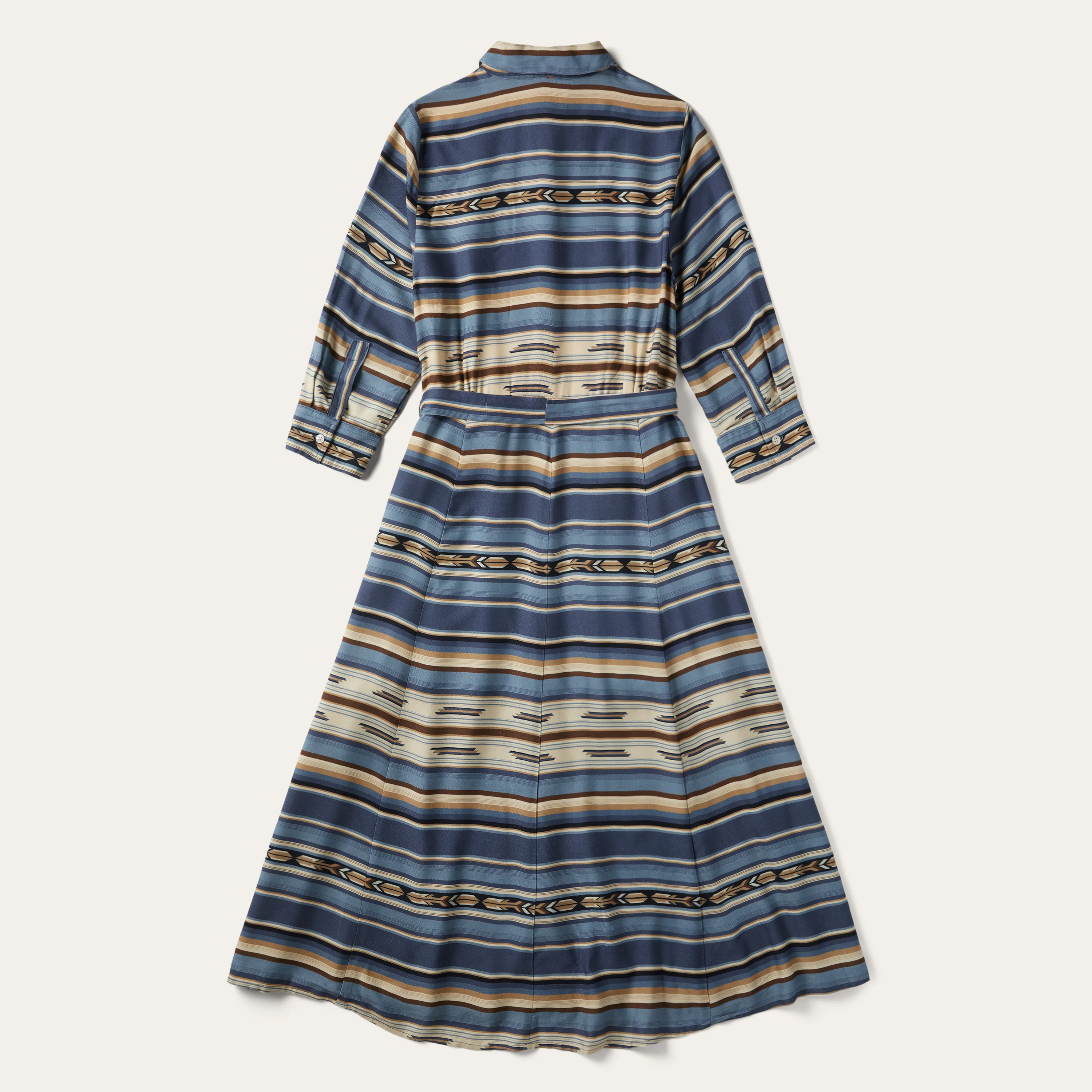 Indigo Serape Print Dress