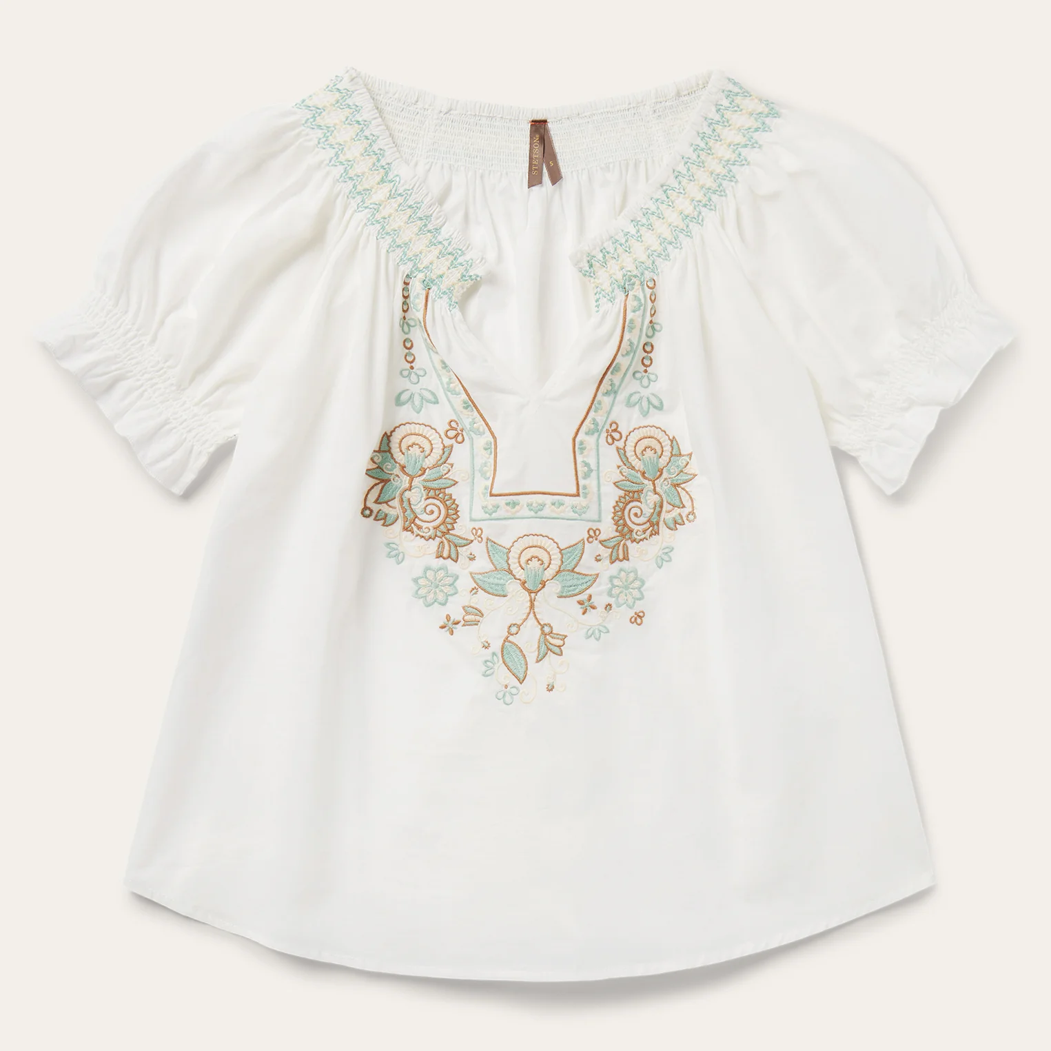 Cotton Voile Peasant Blouse
