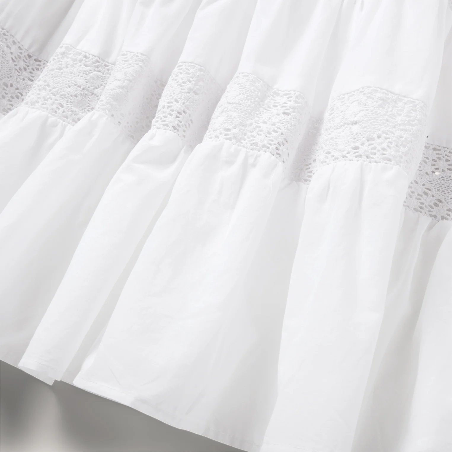 White Cotton Lawn Sleeveless Dress