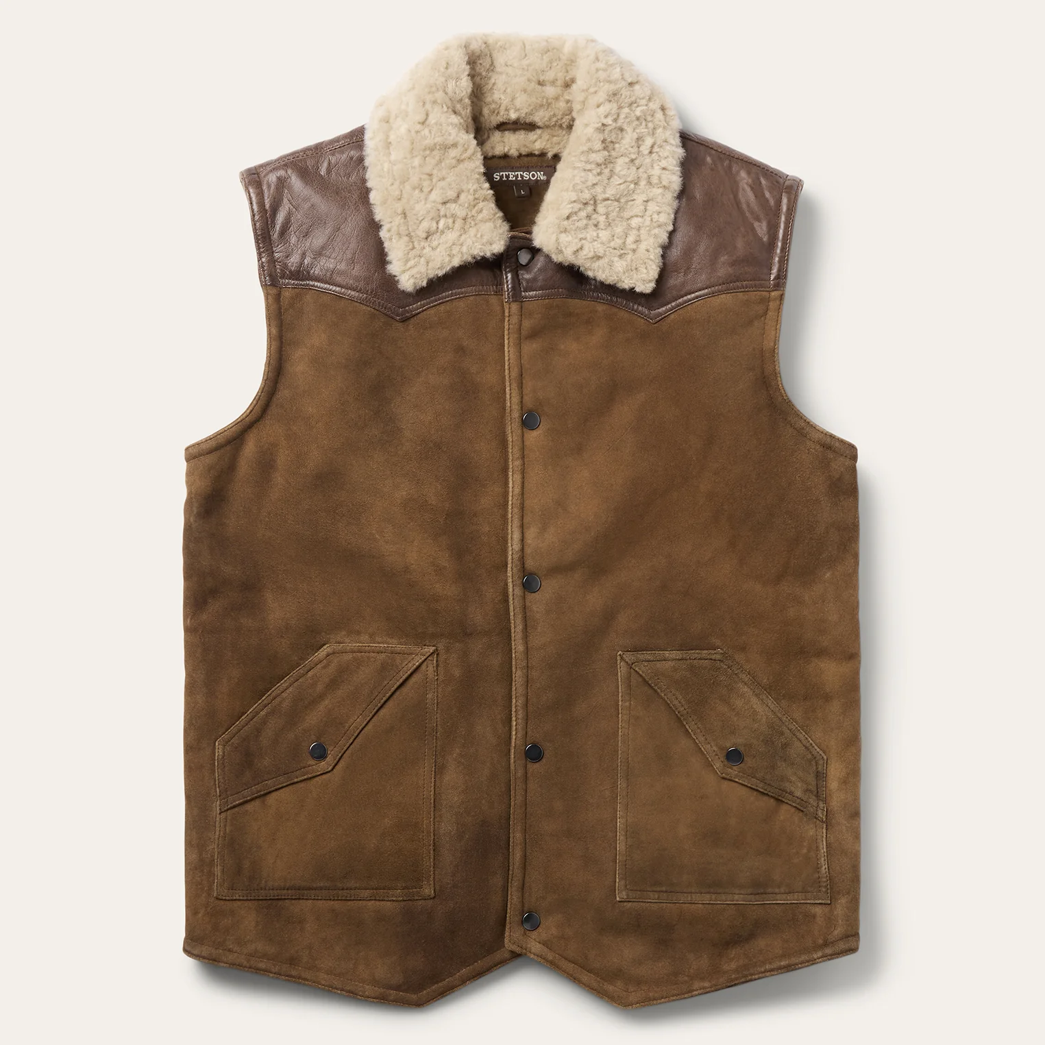 Distressed Suede Vest