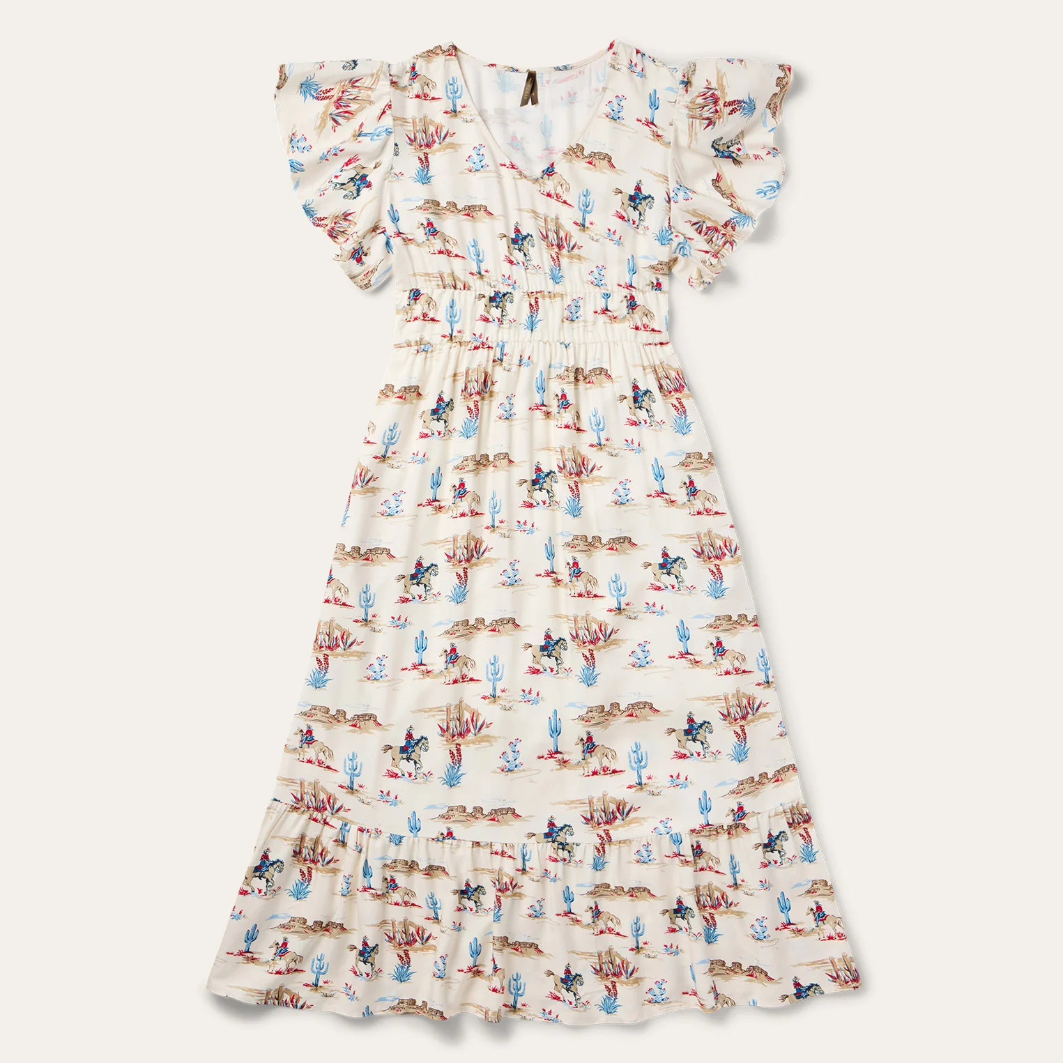Desert Trails Print Prairie Dress