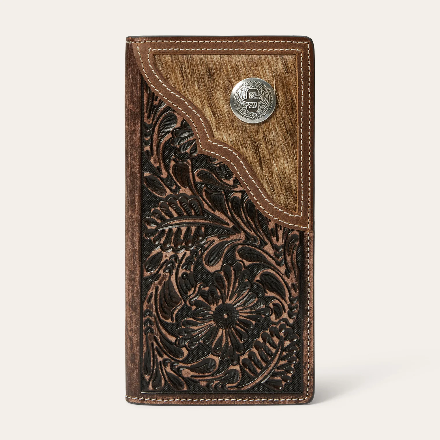 Hair-On-Hide Concho Checkbook