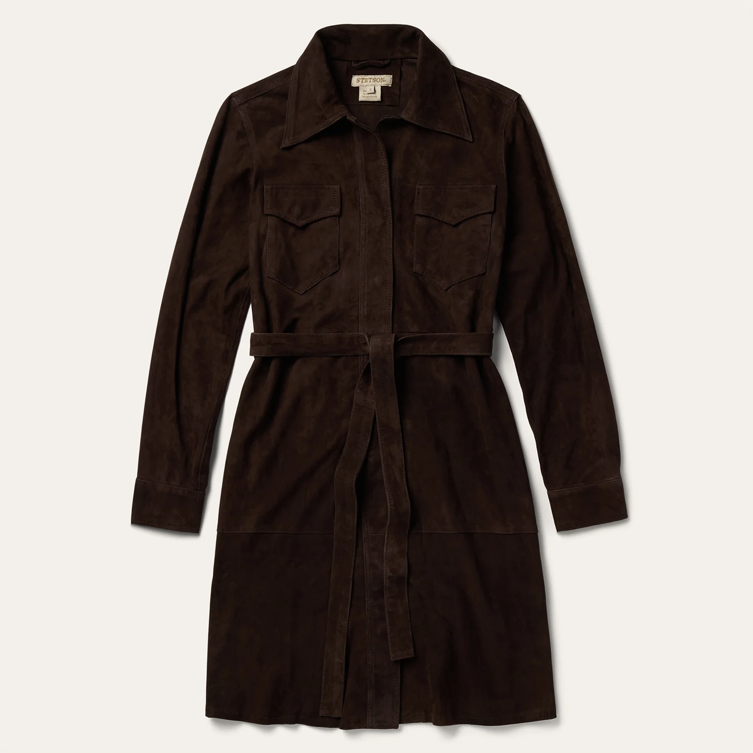 Lambskin Shirt Dress
