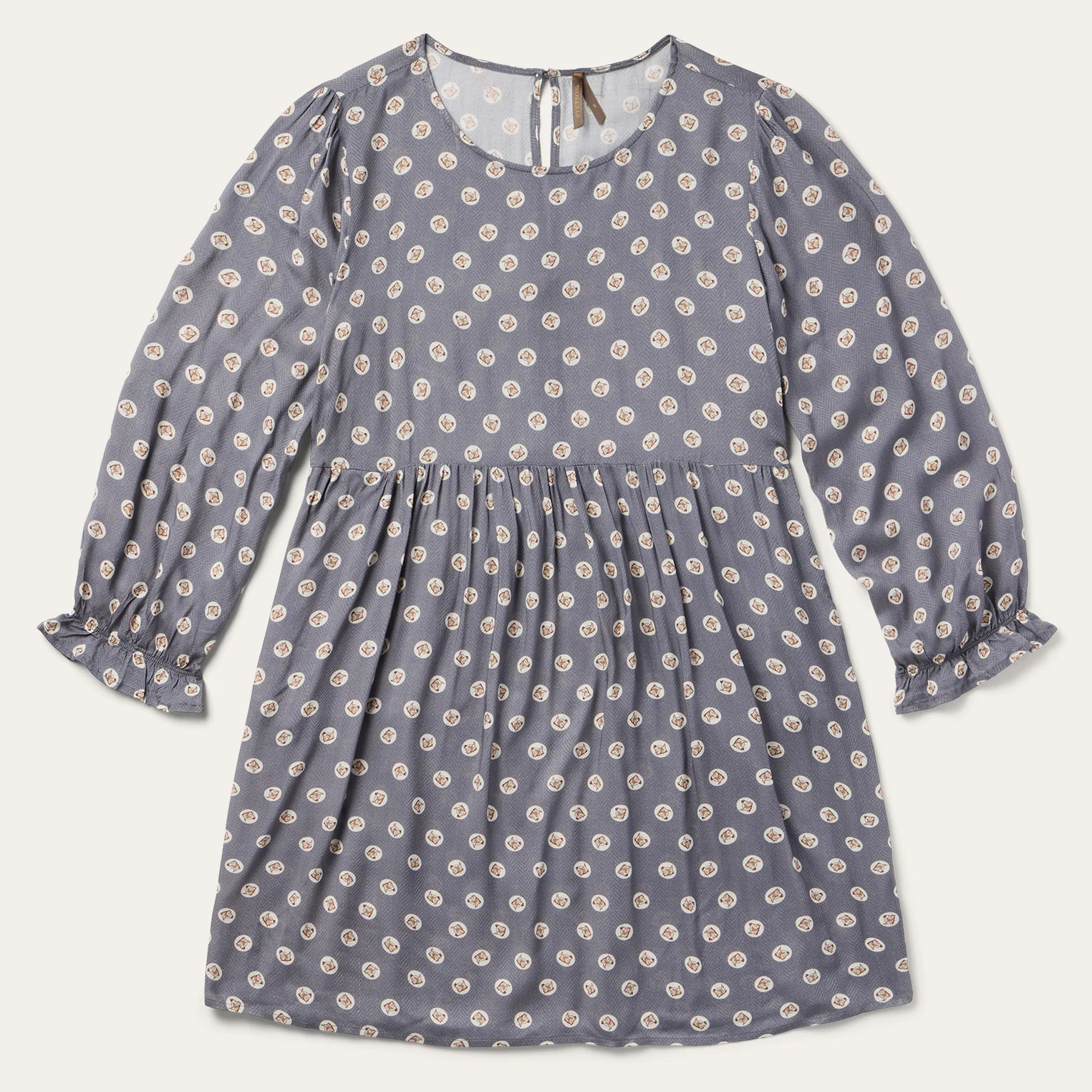 Horse Pennies Print Dress