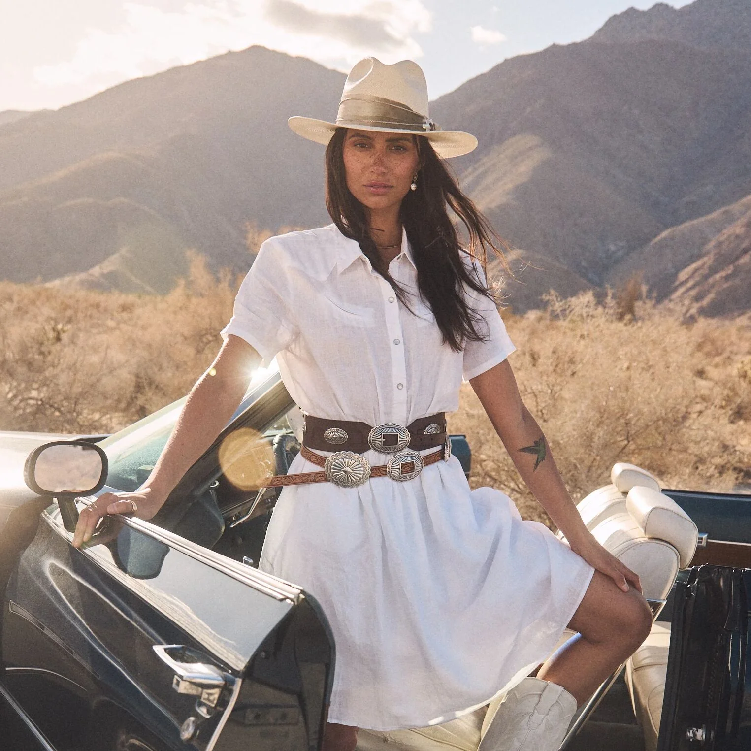 Southwestern Concho Wide Belt