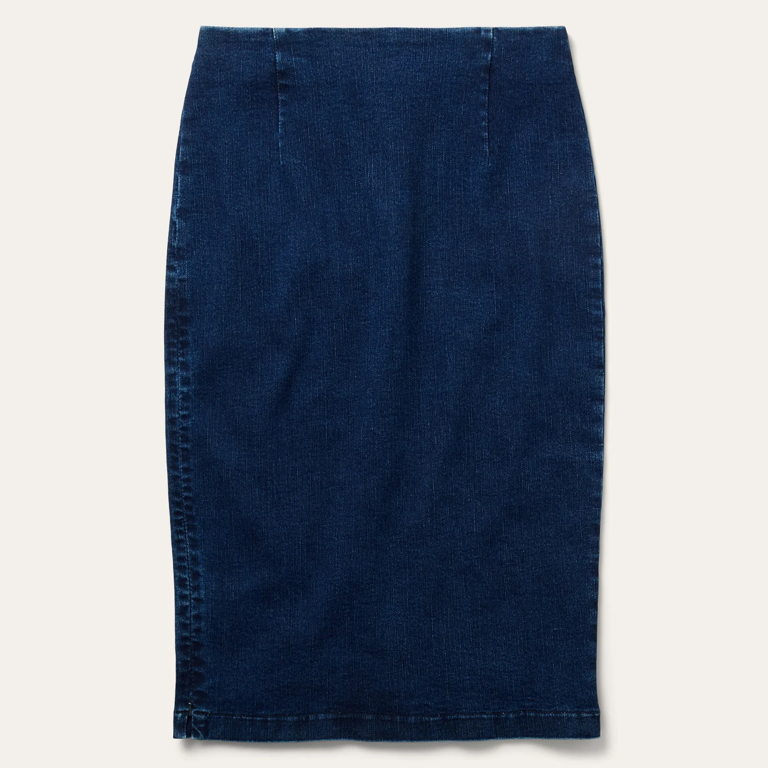 Stretch Denim Pencil Skirt