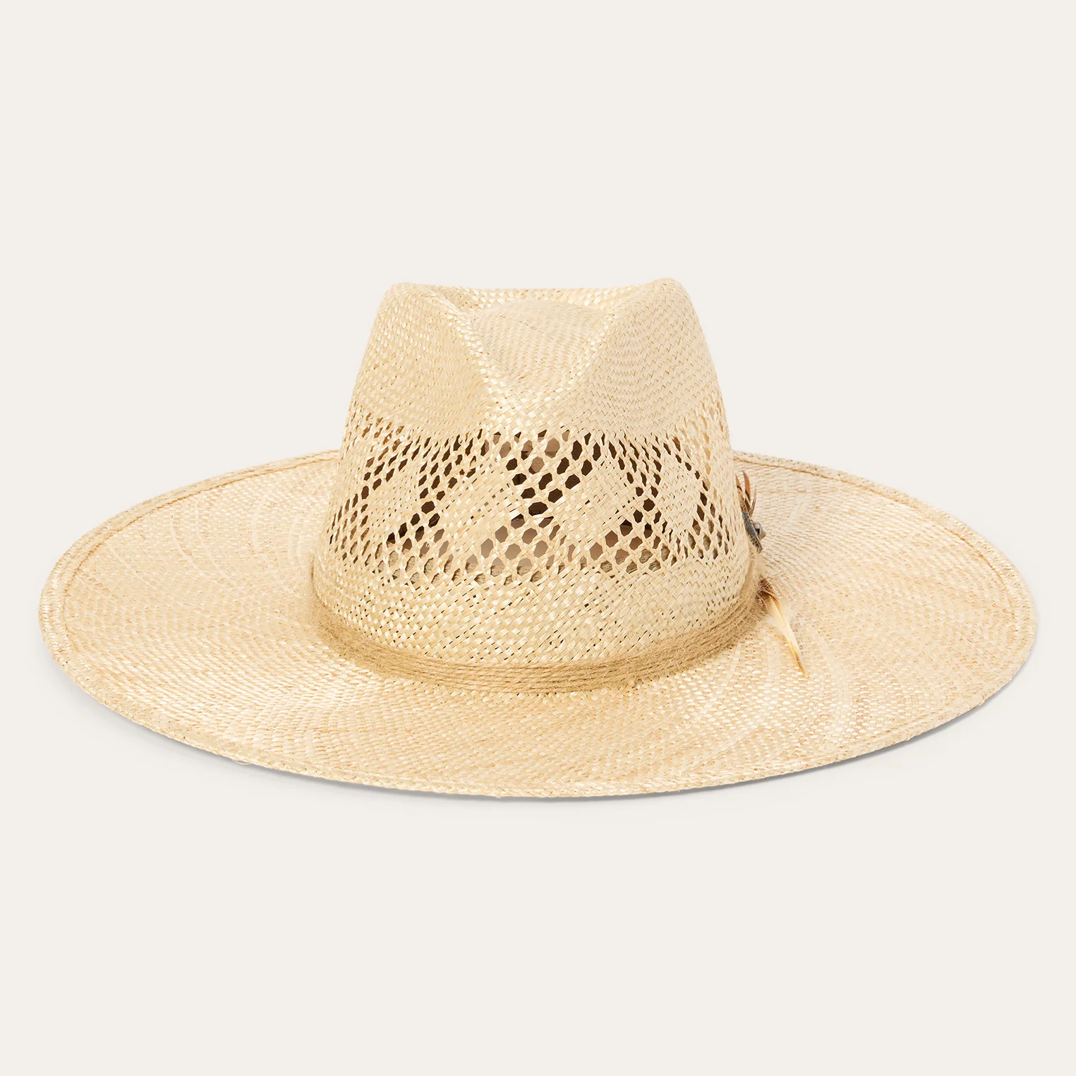 Chorus Straw Flat Brim Hat
