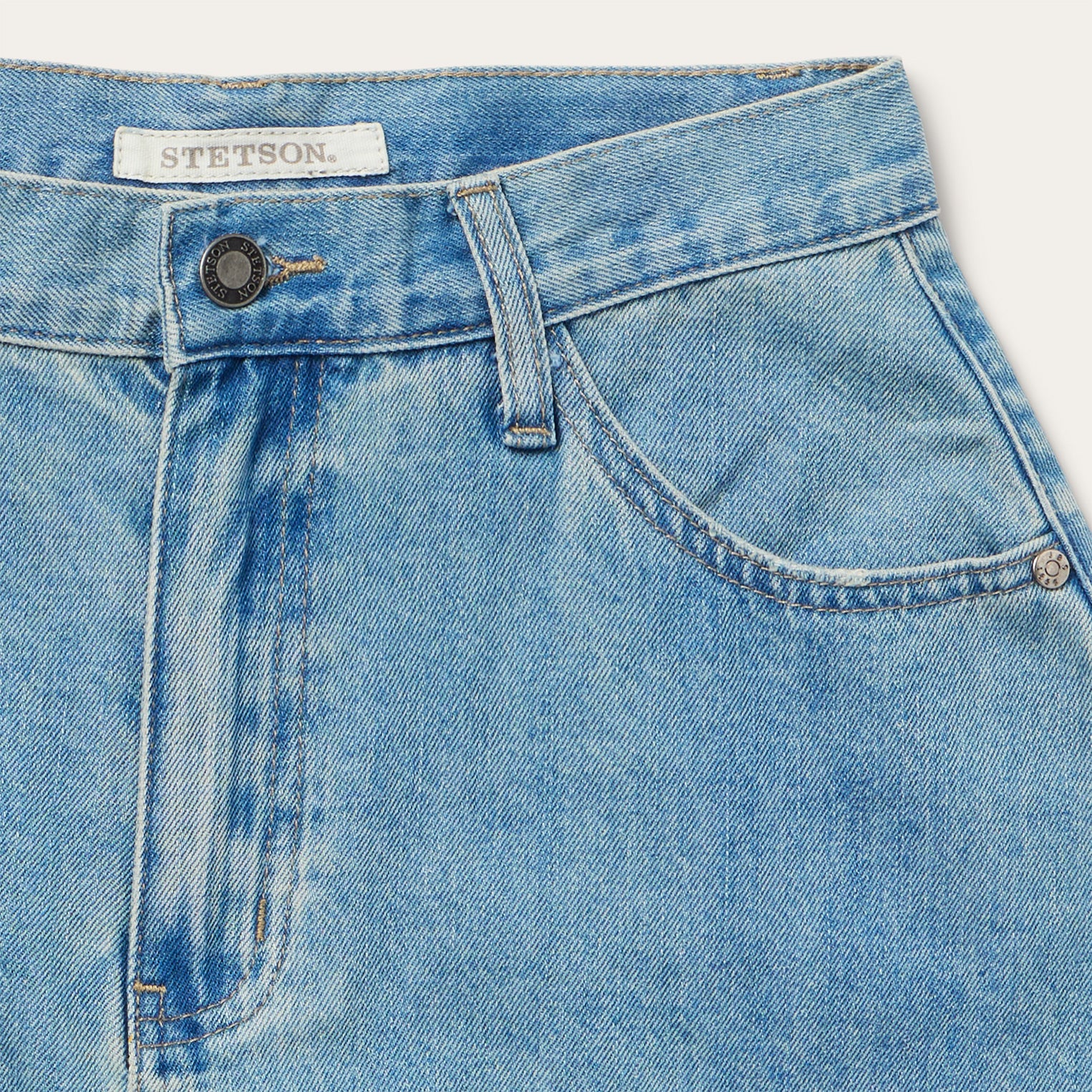 Light Wash Denim Skirt