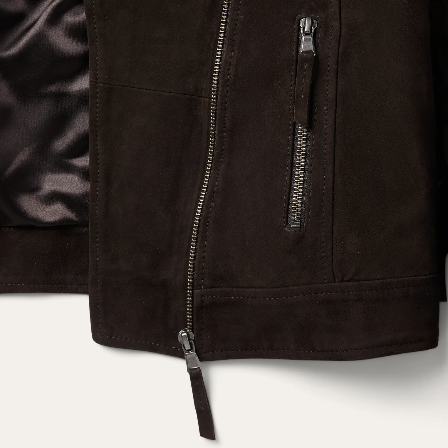 Suede Fringe Motorcycle Jacket