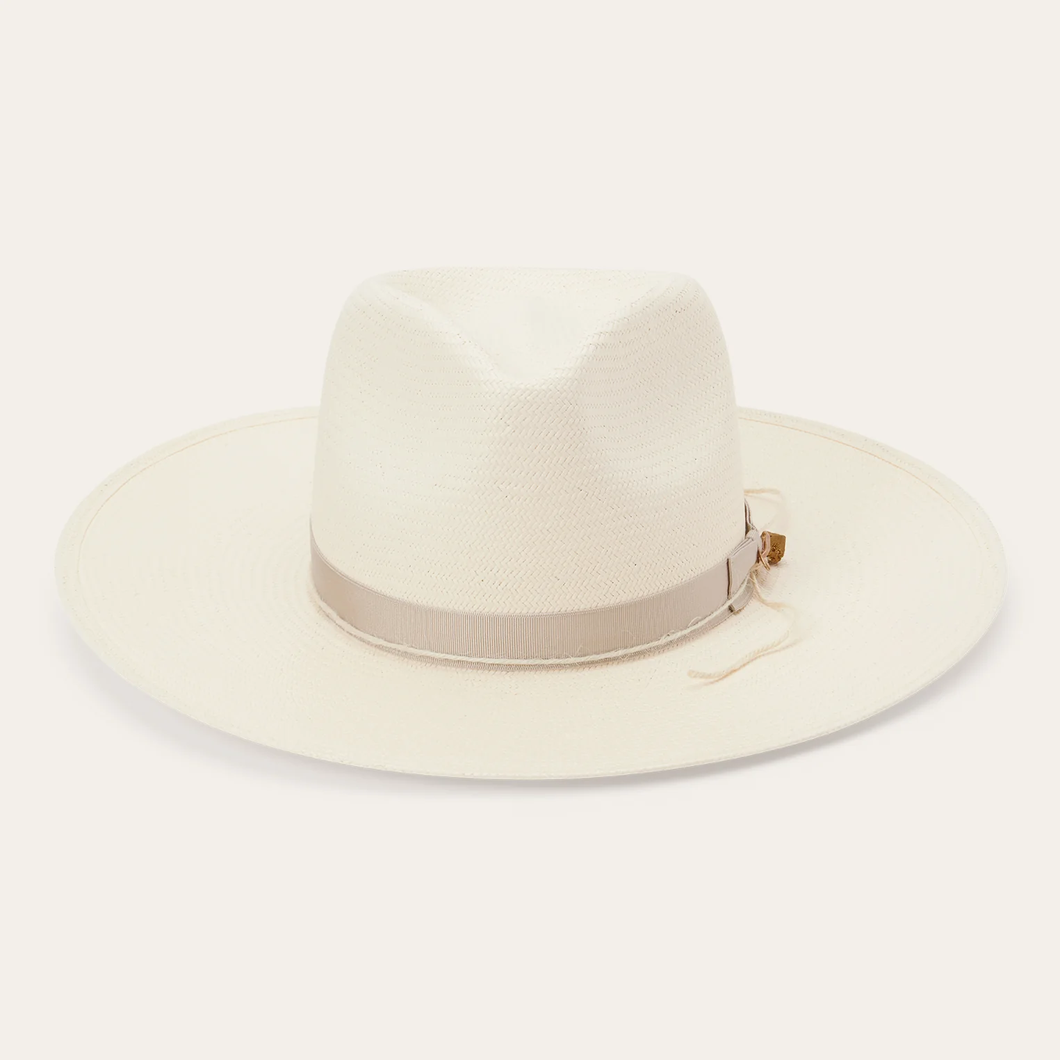 JW Marshall Straw Flat Brim Hat