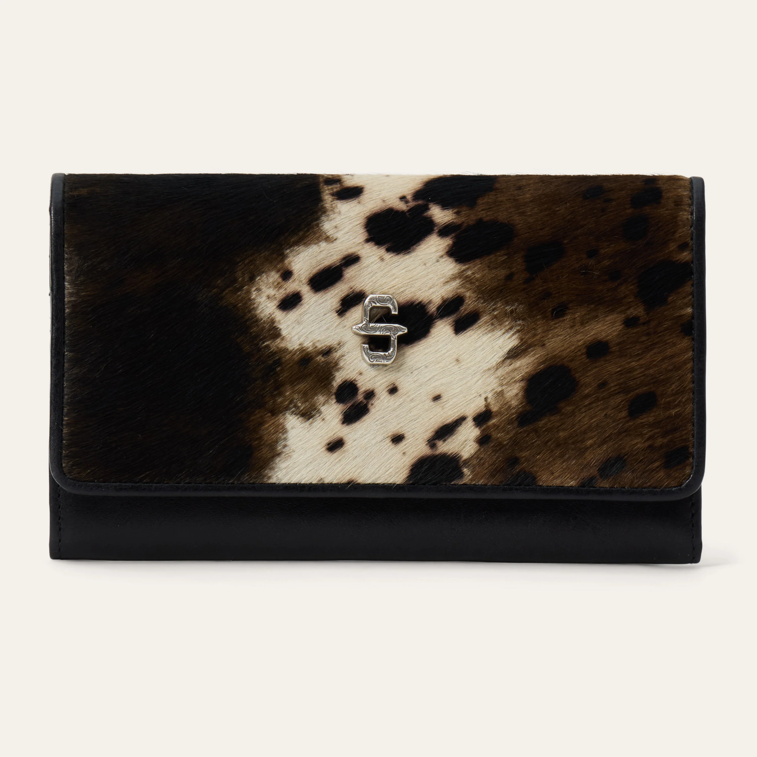 Hair-On-Hide Front Flap Wallet