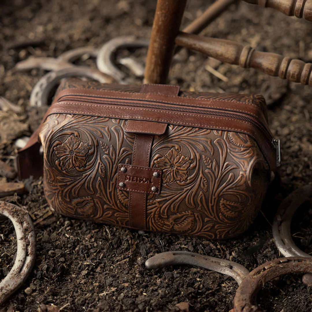 160th Anniversary Tooled Leather Dopp Kit