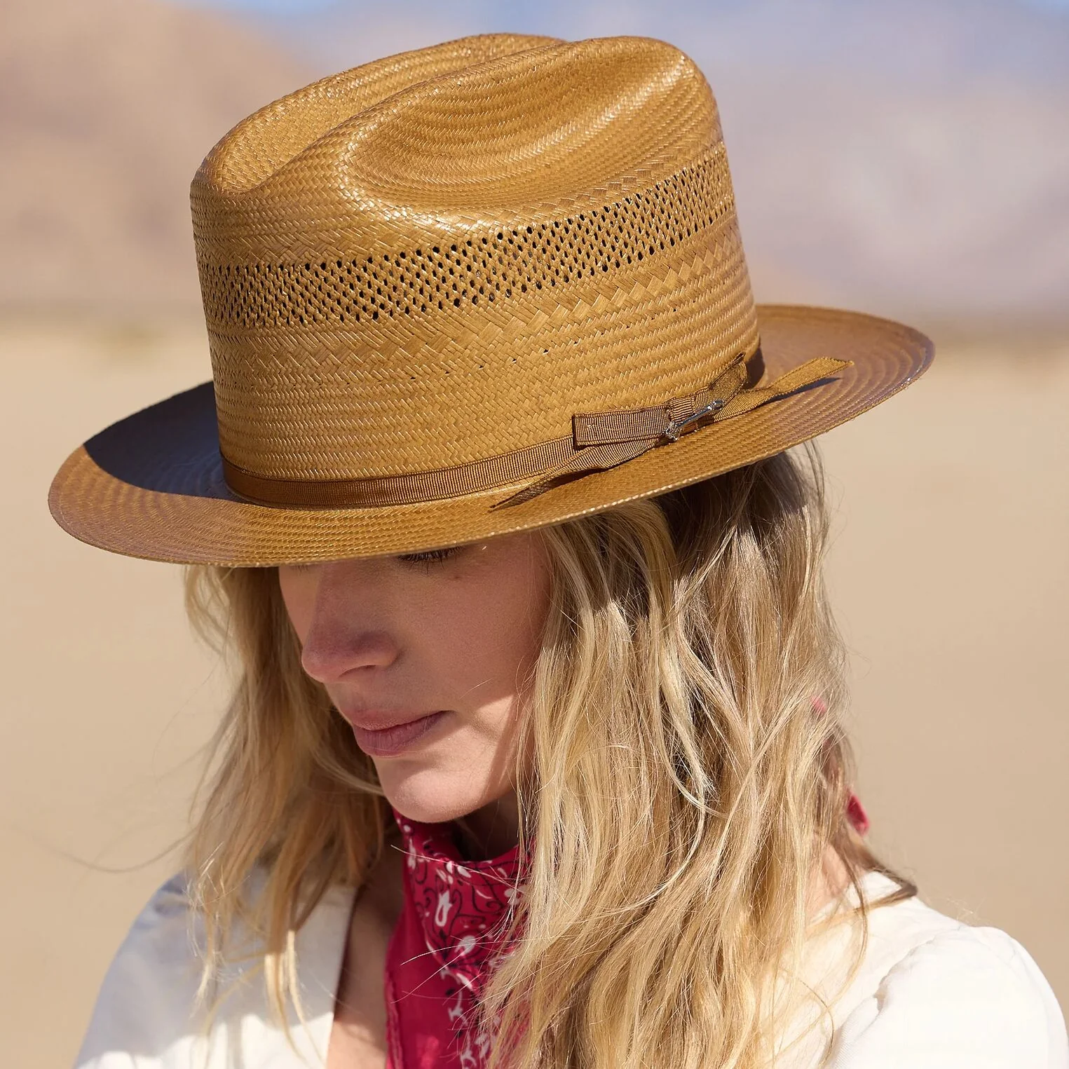 Open Road Vented Straw Cowboy Hat