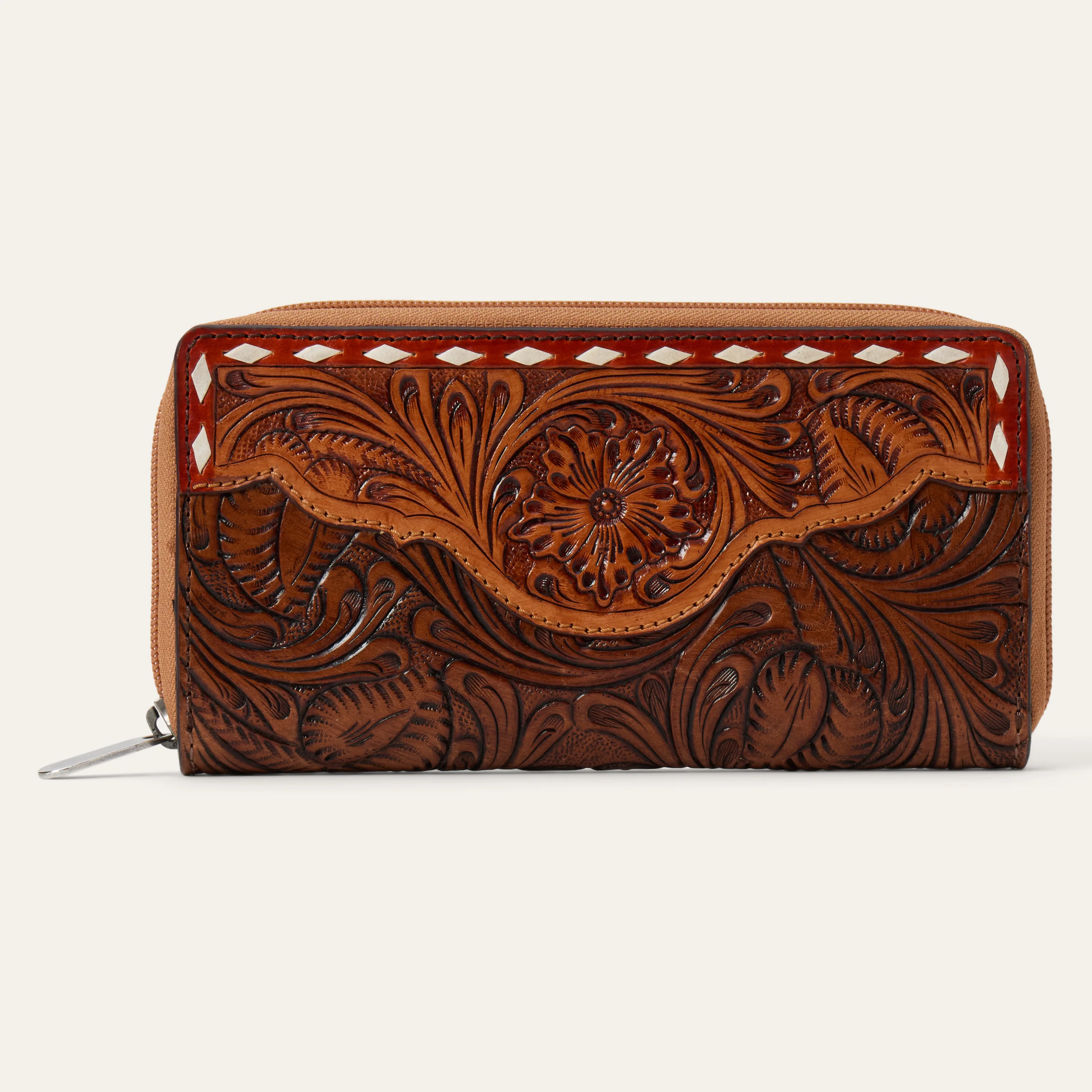 Tooled Zip Wallet