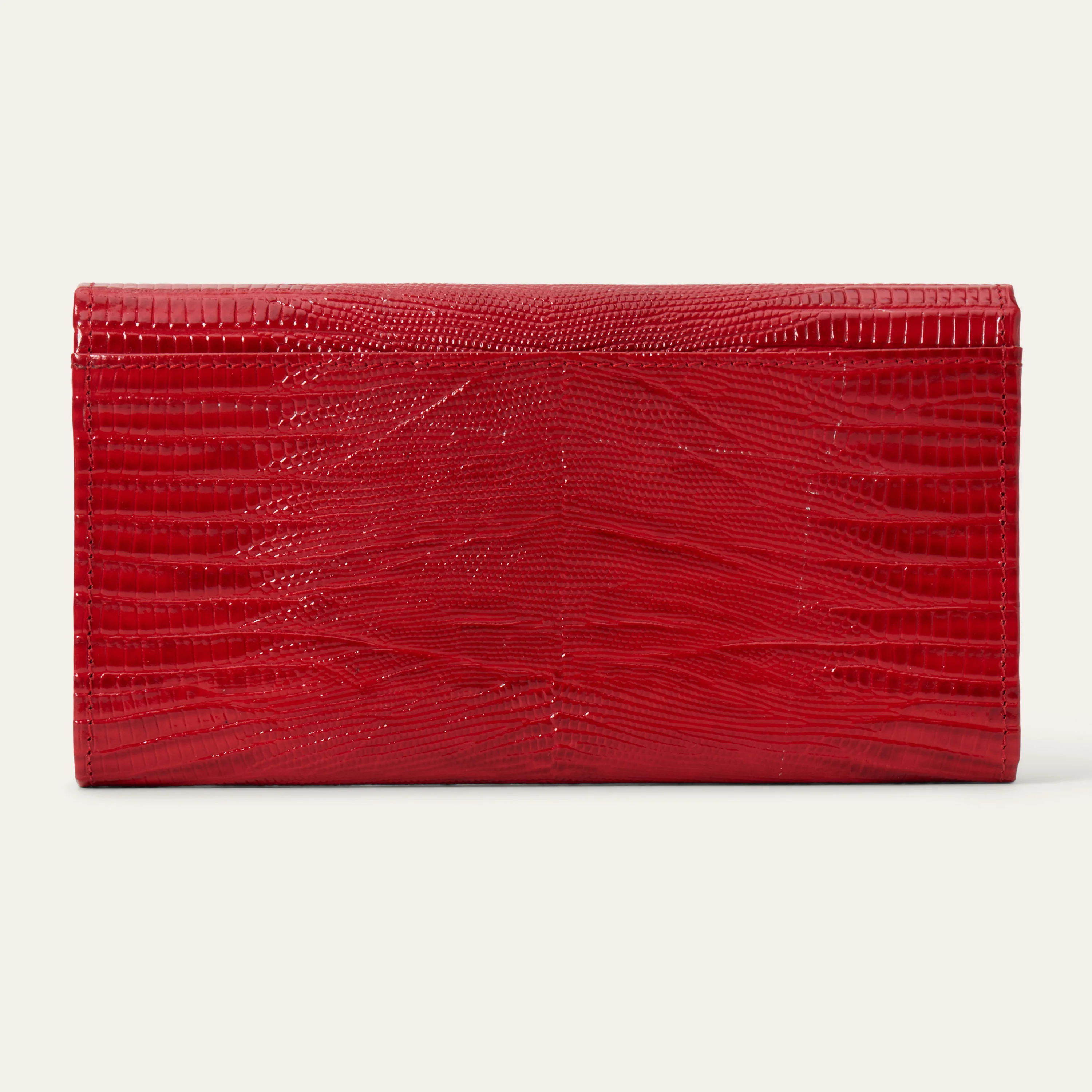 Lizard Embossed Front Flap Wallet