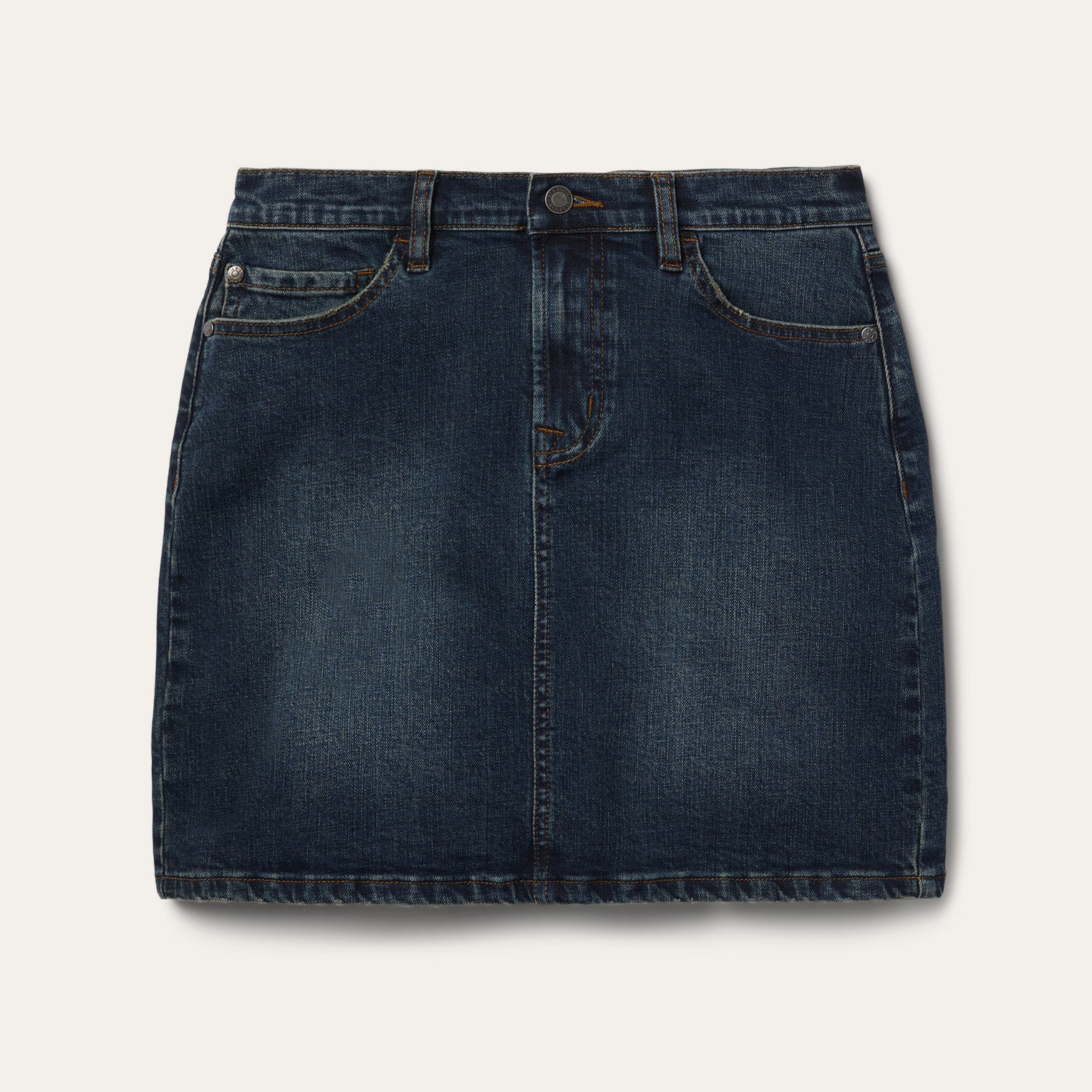 Stretch Denim 5-Pocket Skirt