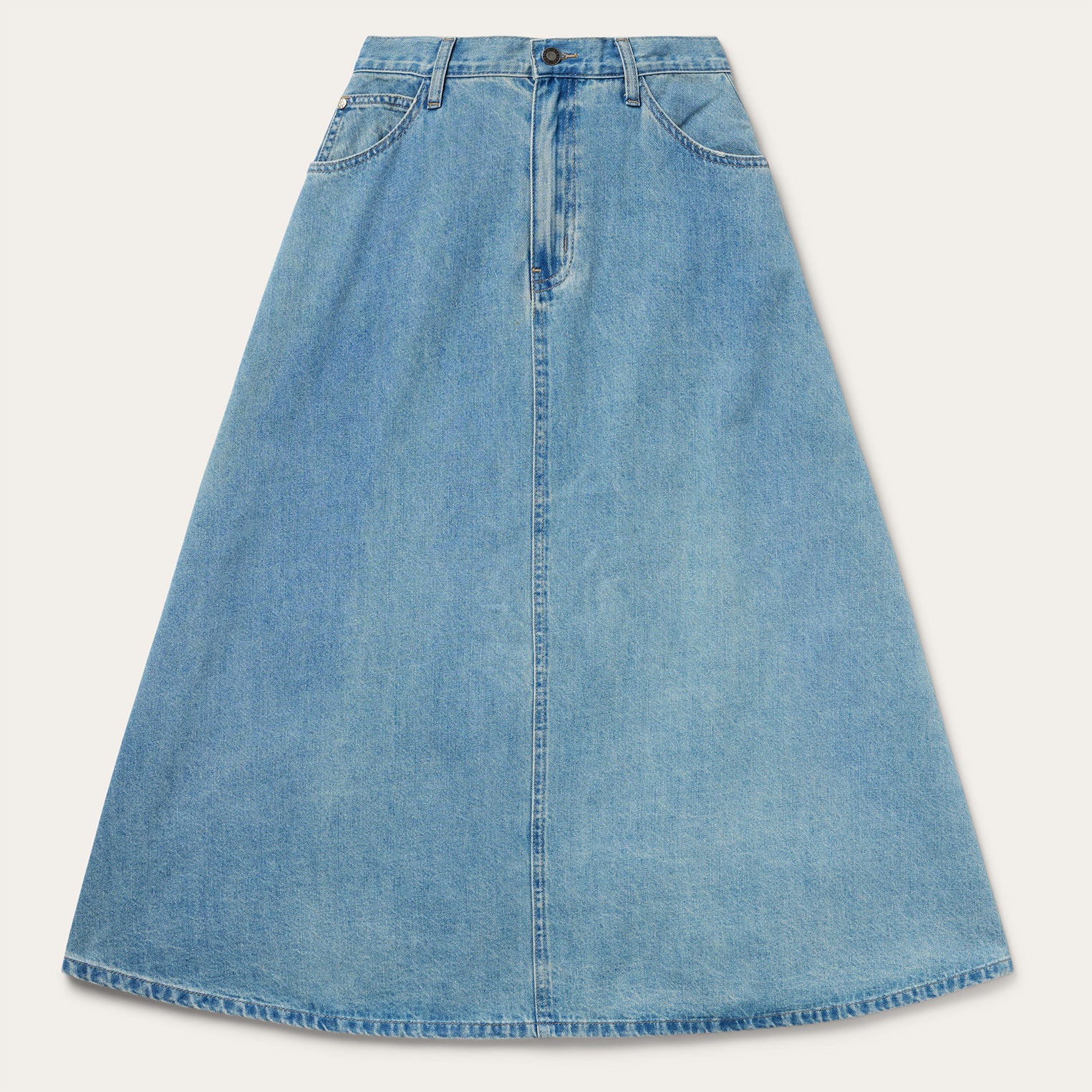 Light Wash Denim Skirt