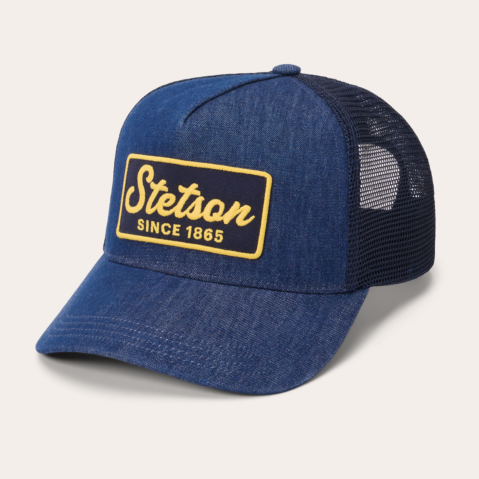 Dark Denim 1865 Patch Trucker Cap