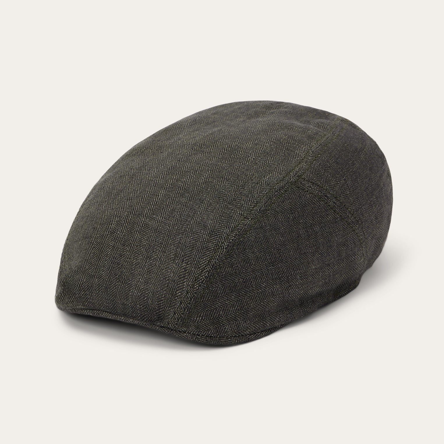 Herringbone Linen Ivy Cap