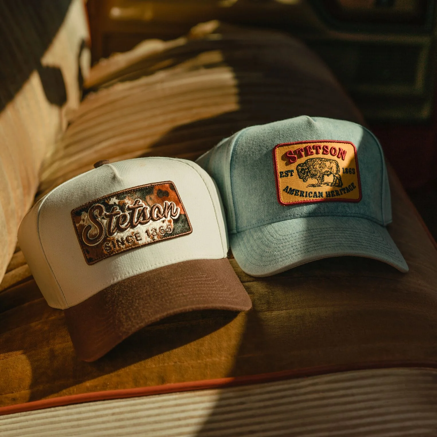 Cowhide Patch Trucker Hat