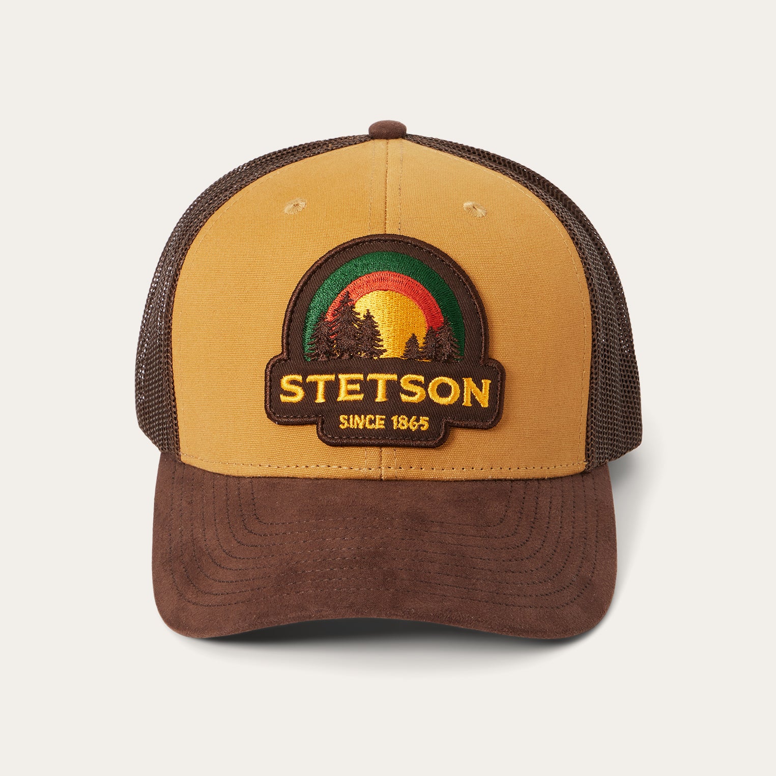 Tan Sunset Trucker Cap