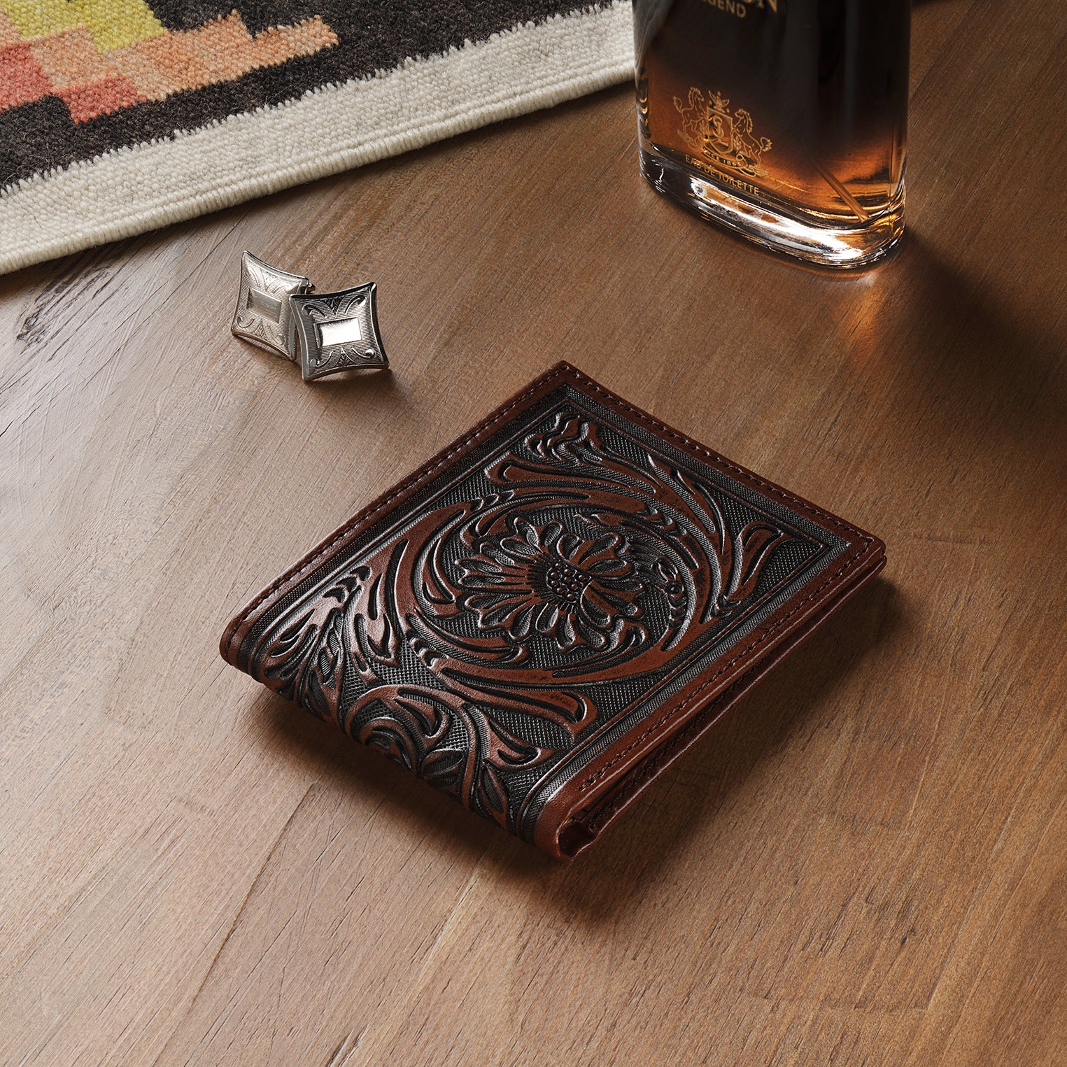 Tooled Bi-Fold Wallet