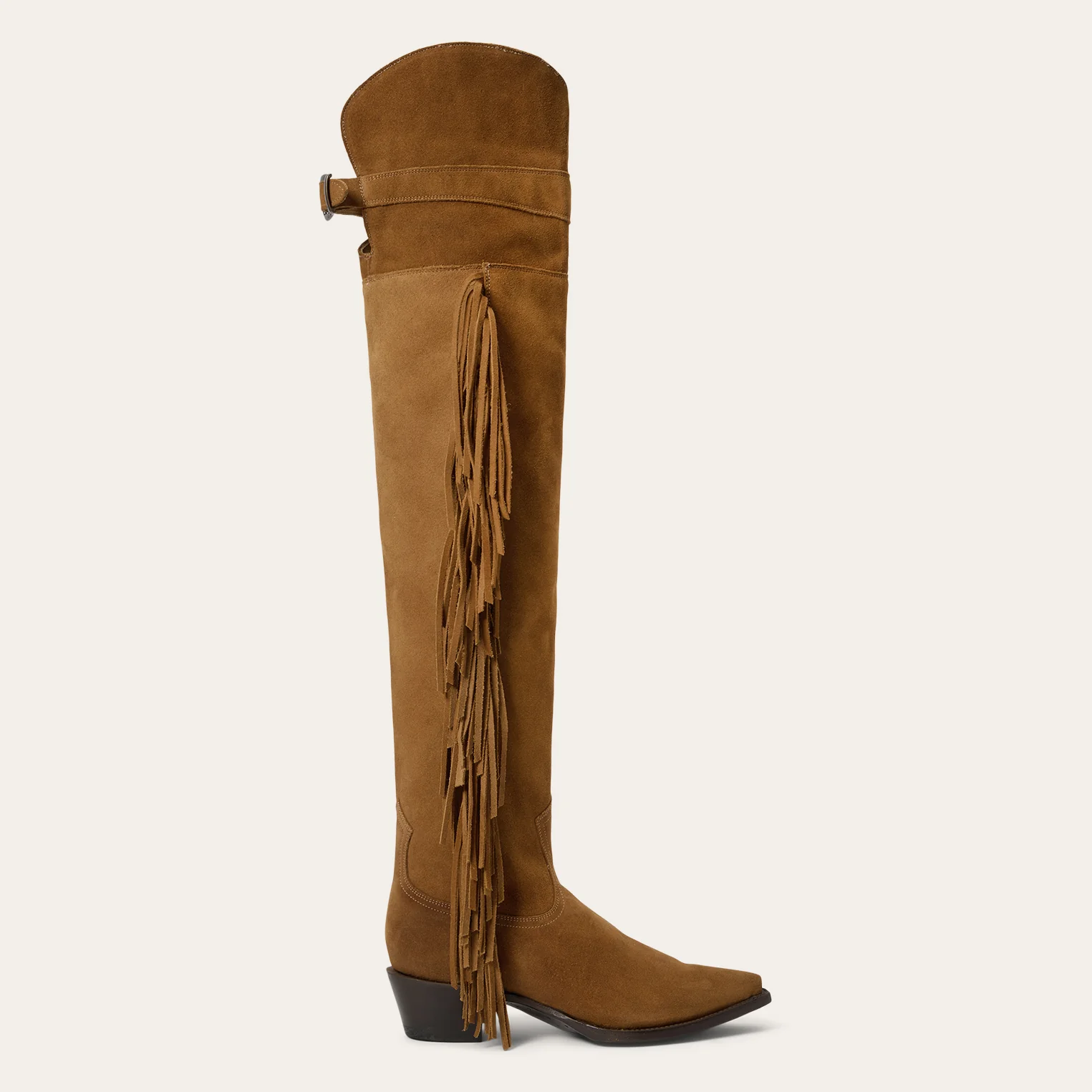 Glam Over-The-Knee Fringe Boot