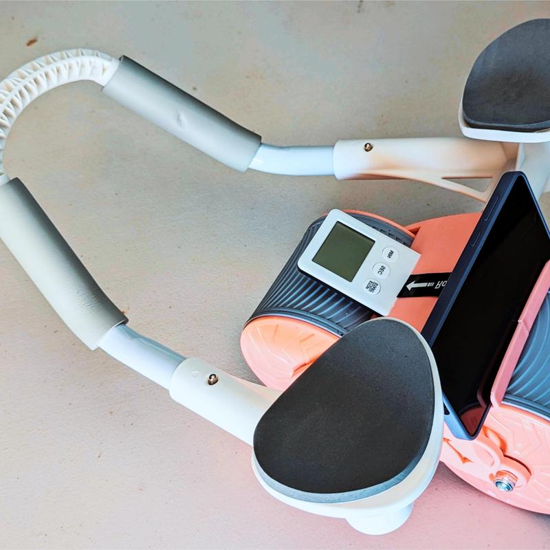 ab roller wheel workout Abdominal Fitness Wheel for Core Muscles Training Automatic Rebound Ab Roller with Timer