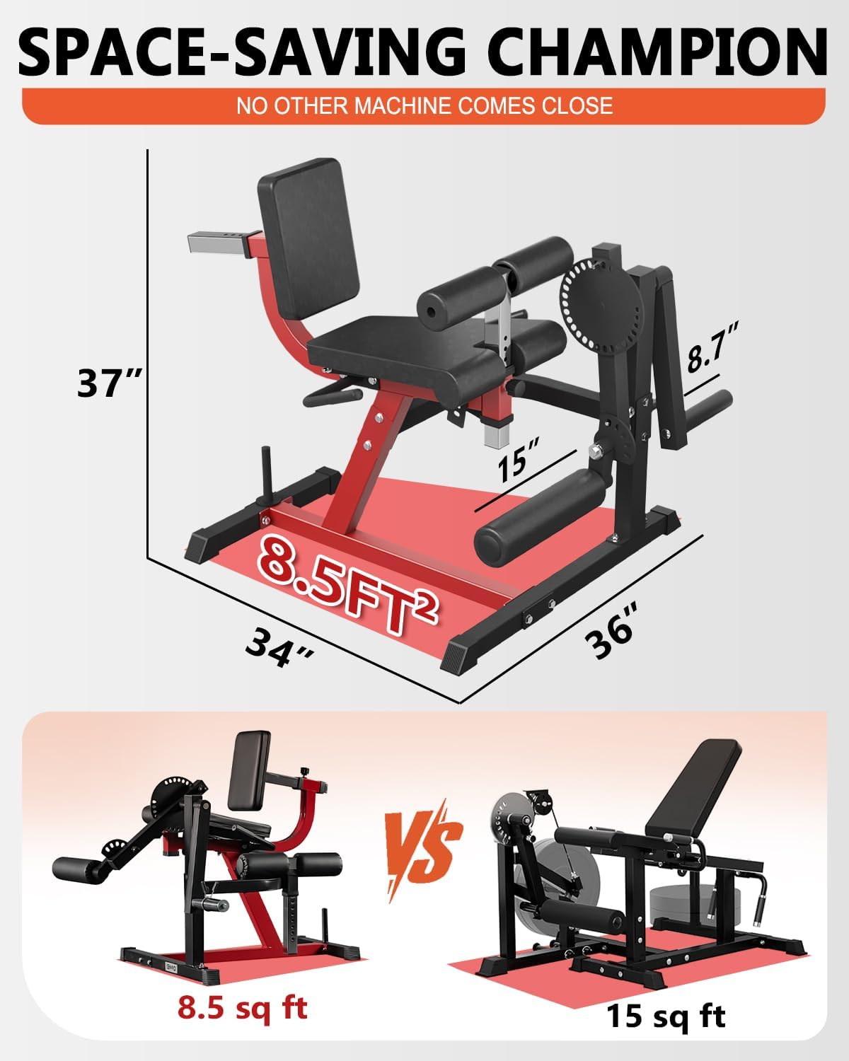 GMWD Leg Extension and Curl Machine