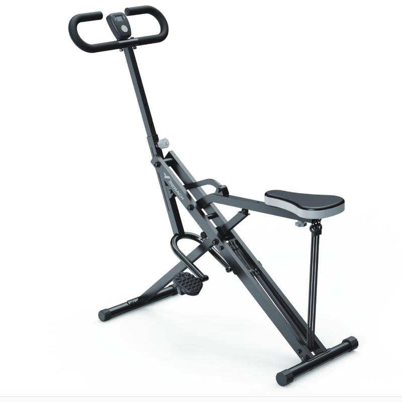 MERACH Squat Machine Glutes Workout Adjustable Resistance Foldable Exercise Equipment Leg Exercise Machine with 350lbs Weight Capacity for Women, Rowing Machine, dealsforyoudays