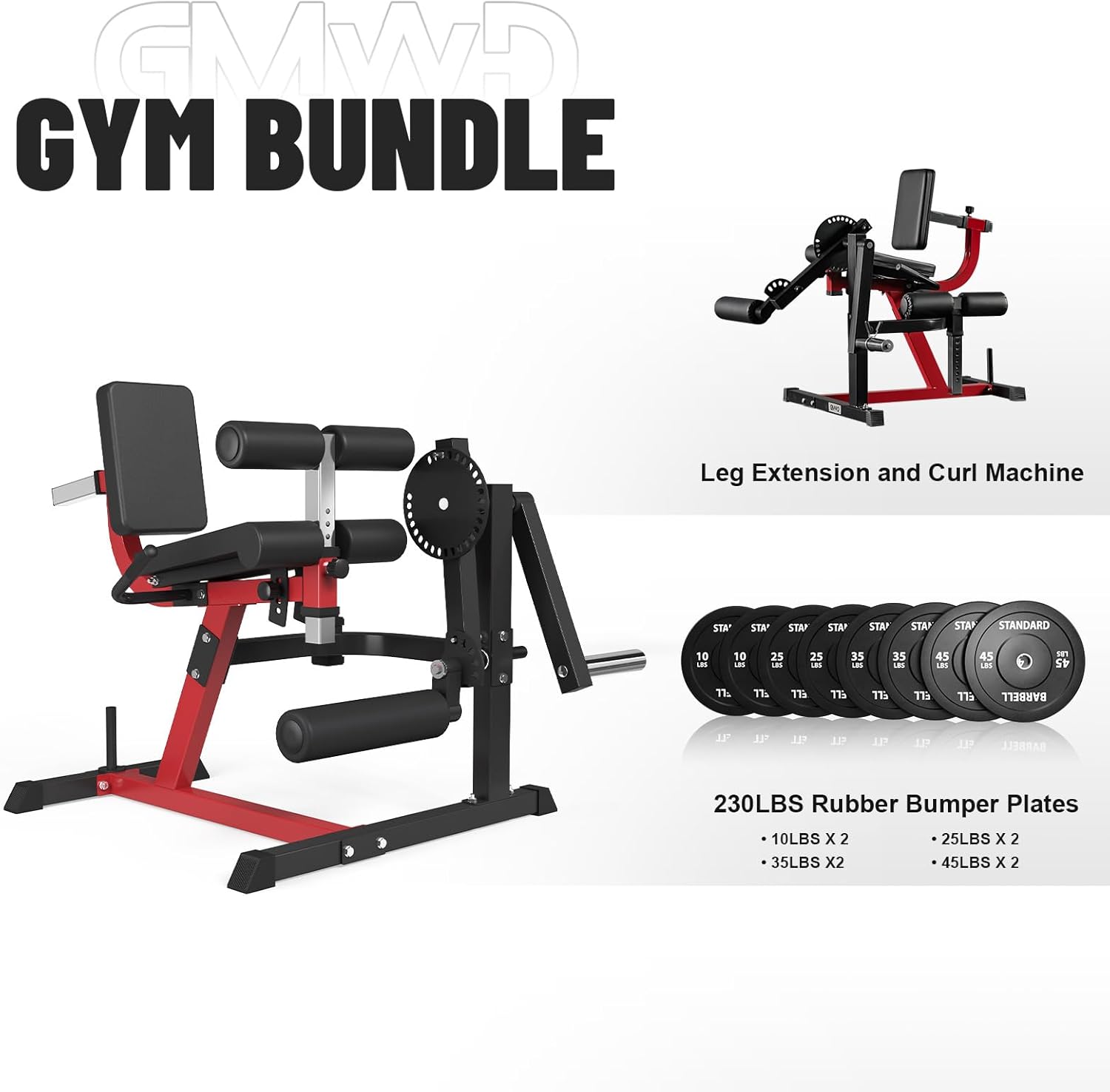 GMWD Leg Extension and Curl Machine