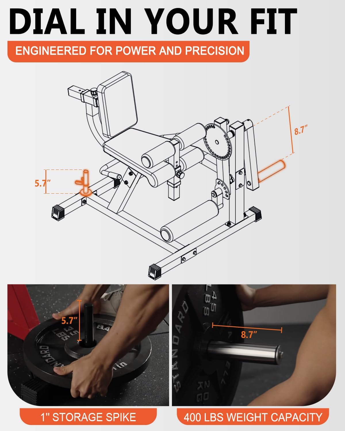 GMWD Leg Extension and Curl Machine