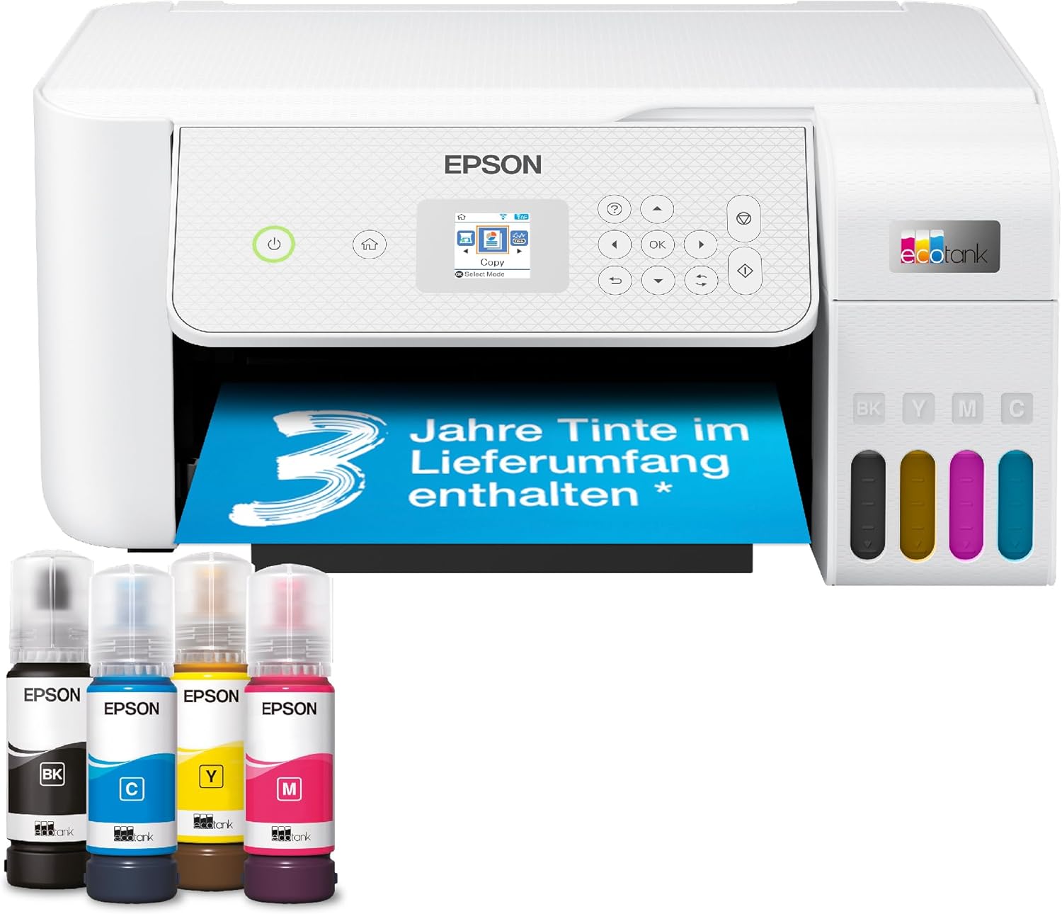 Epson EcoTank ET-2870: An A4 All-in-One Wi-Fi printer that comes with enough ink for up to 3 years.