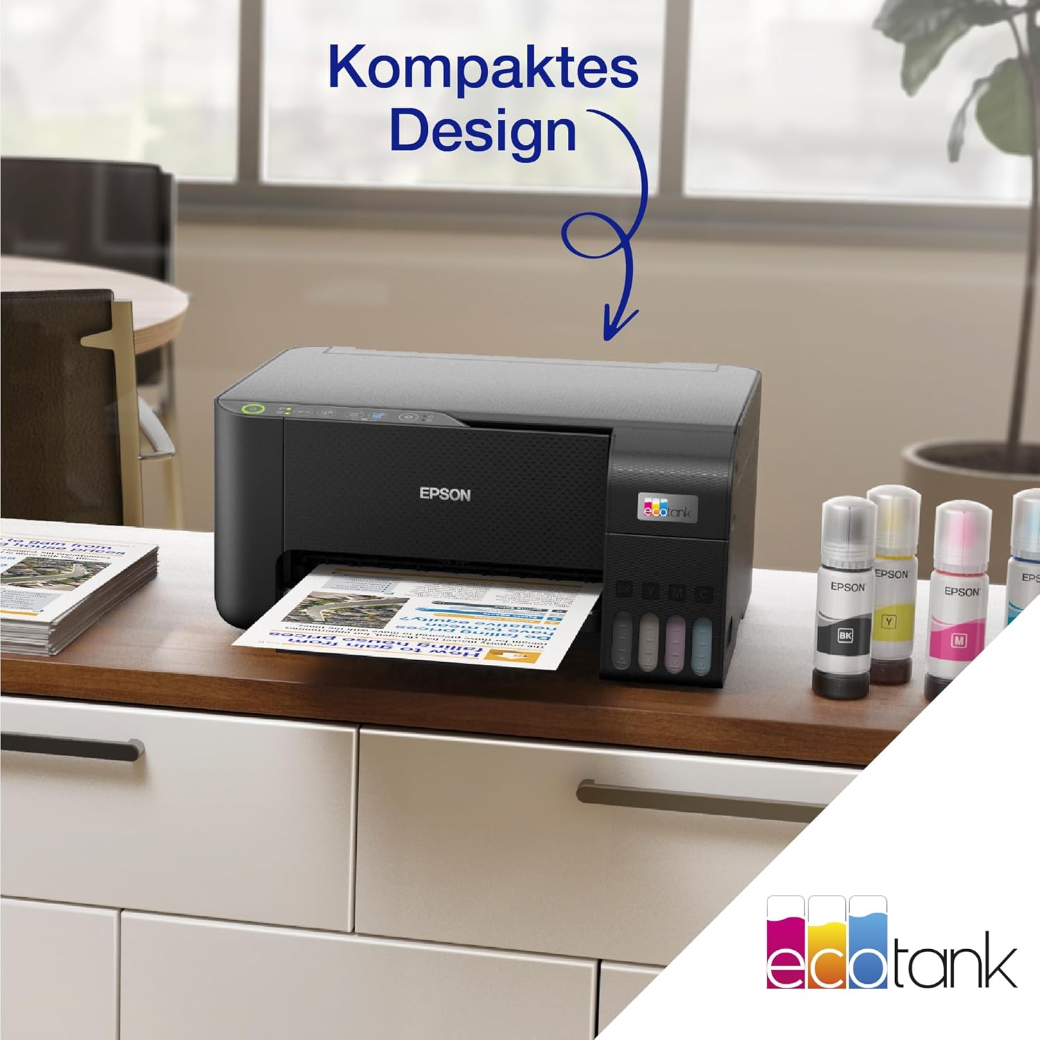 Epson EcoTank ET-2870: An A4 All-in-One Wi-Fi printer that comes with enough ink for up to 3 years.