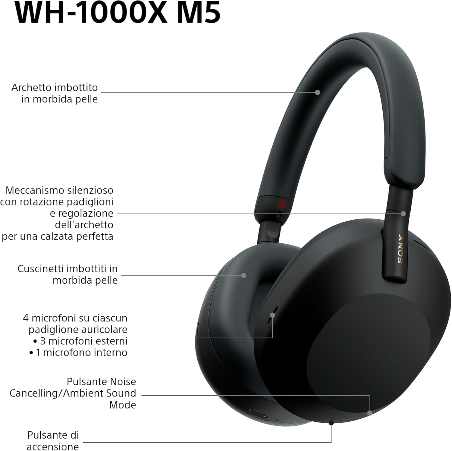 Sony WH-1000XM5 Premium Wireless Noise-Canceling Headphones | 30-Hour Battery | Multi-Point Connectivity | Fast Charging | Voice Assistant Compatible