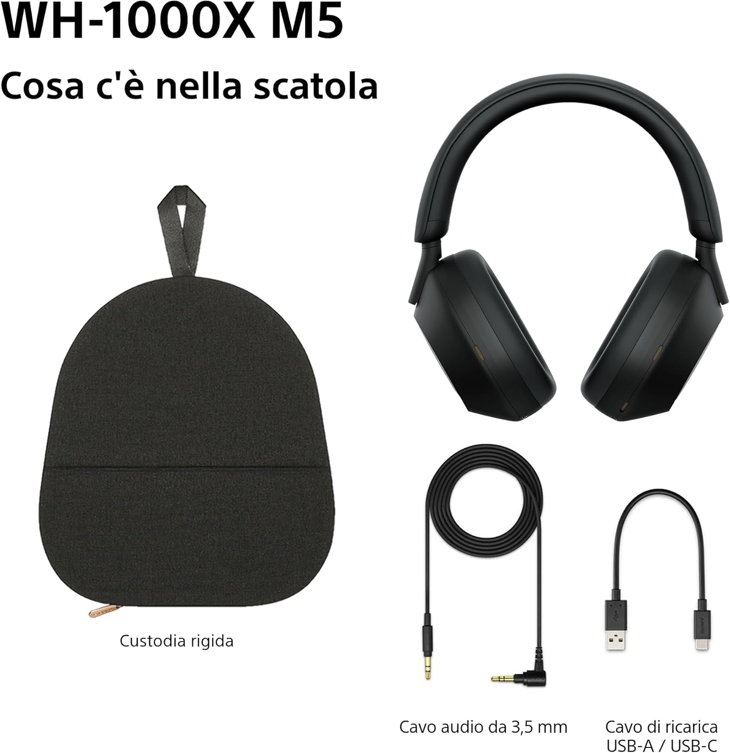 Sony WH-1000XM5 Premium Wireless Noise-Canceling Headphones | 30-Hour Battery | Multi-Point Connectivity | Fast Charging | Voice Assistant Compatible