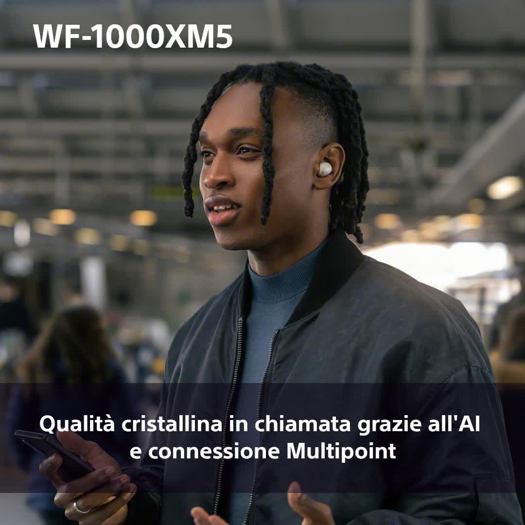 Sony WF-1000XM5 Noise Cancelling Earbuds - Industry-Leading Sound, 24H Battery & Fast Charge, Compact Design, Black