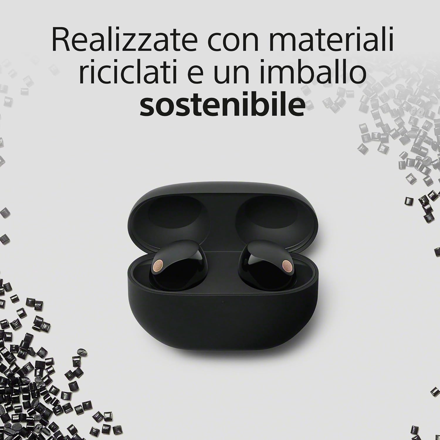 Sony WF-1000XM5 Noise Cancelling Earbuds - Industry-Leading Sound, 24H Battery & Fast Charge, Compact Design, Black