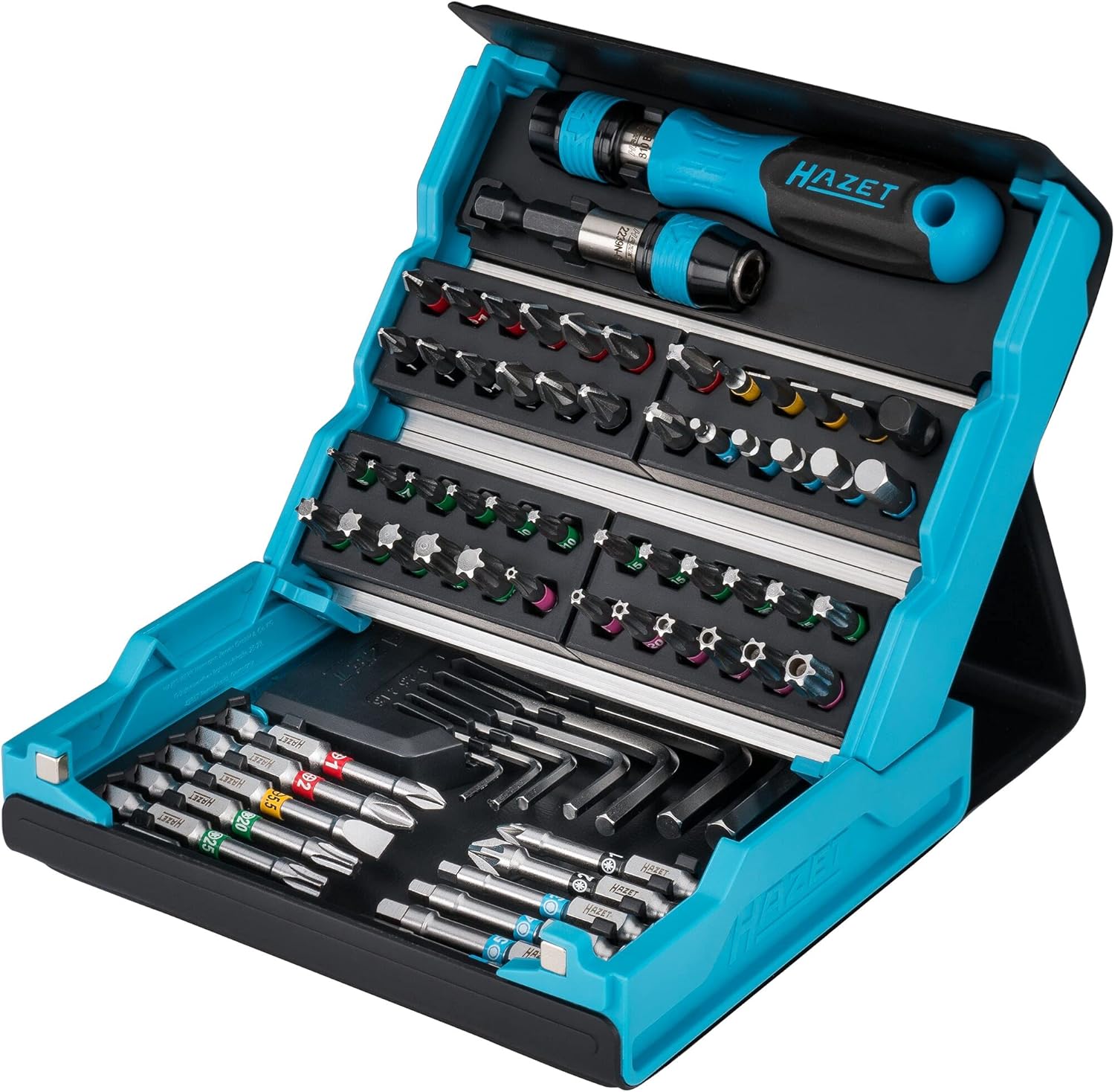 HAZET 2200SC-32 SmartCase Bit Set | 59-Piece Compact & Portable Foldable Set
