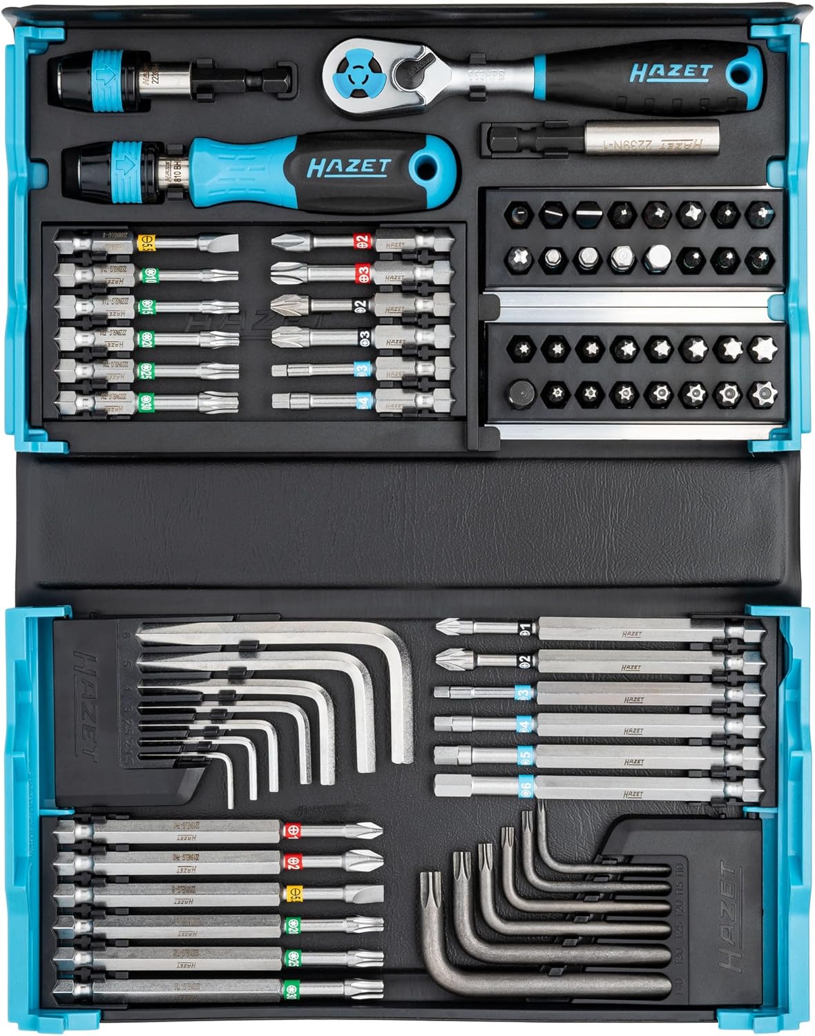 HAZET 2200SC-32 SmartCase Bit Set | 59-Piece Compact & Portable Foldable Set