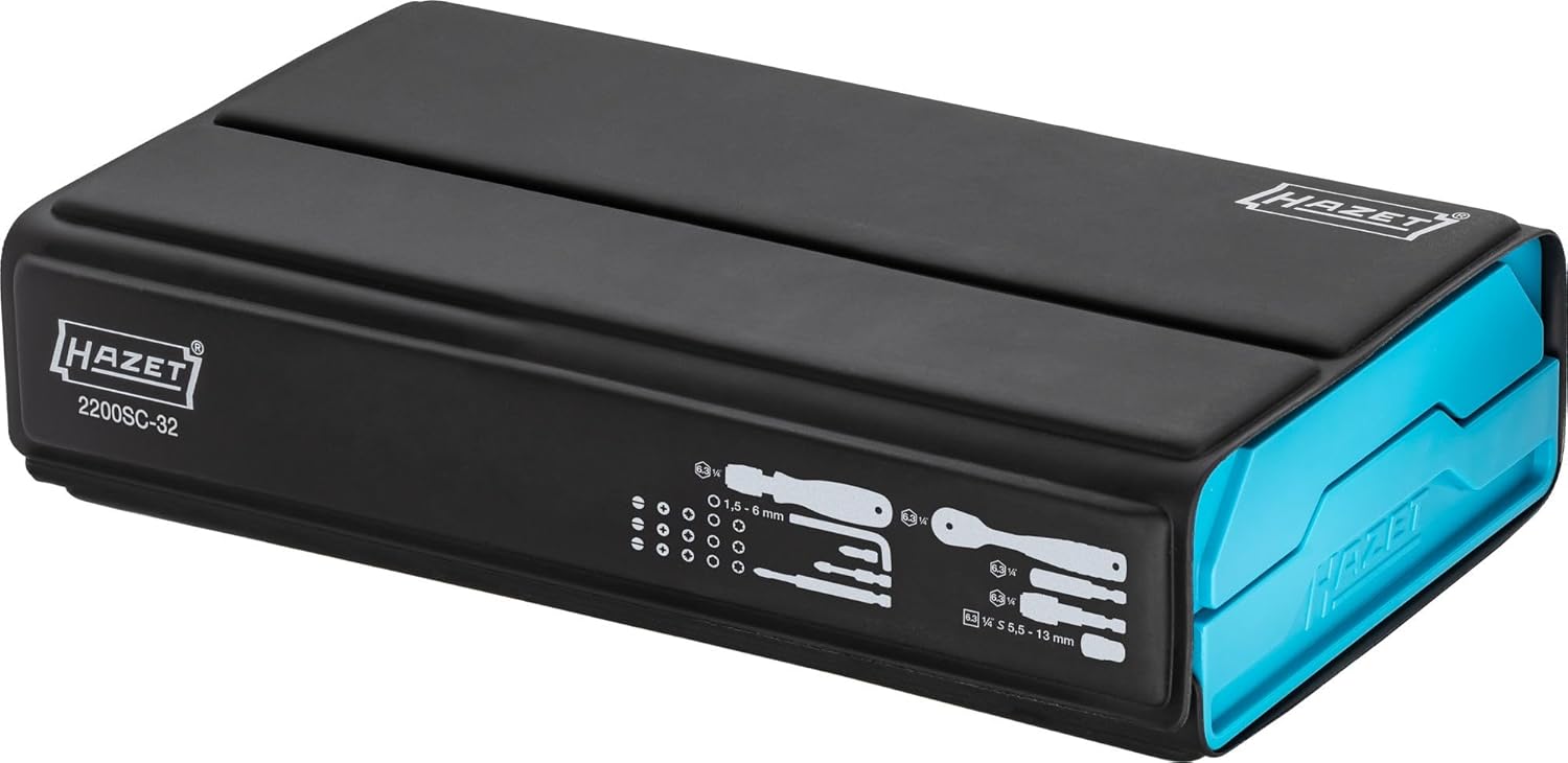 HAZET 2200SC-32 SmartCase Bit Set | 59-Piece Compact & Portable Foldable Set