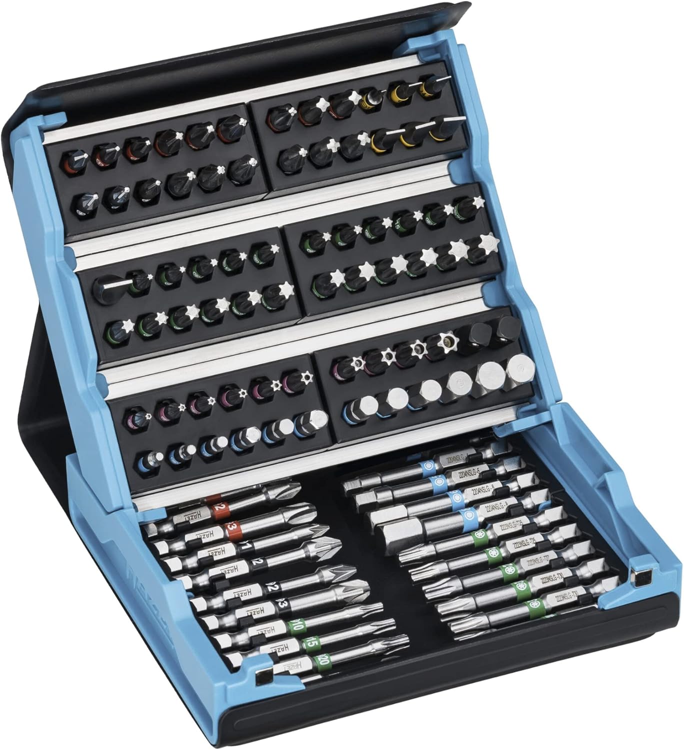 HAZET 2200SC-32 SmartCase Bit Set | 59-Piece Compact & Portable Foldable Set