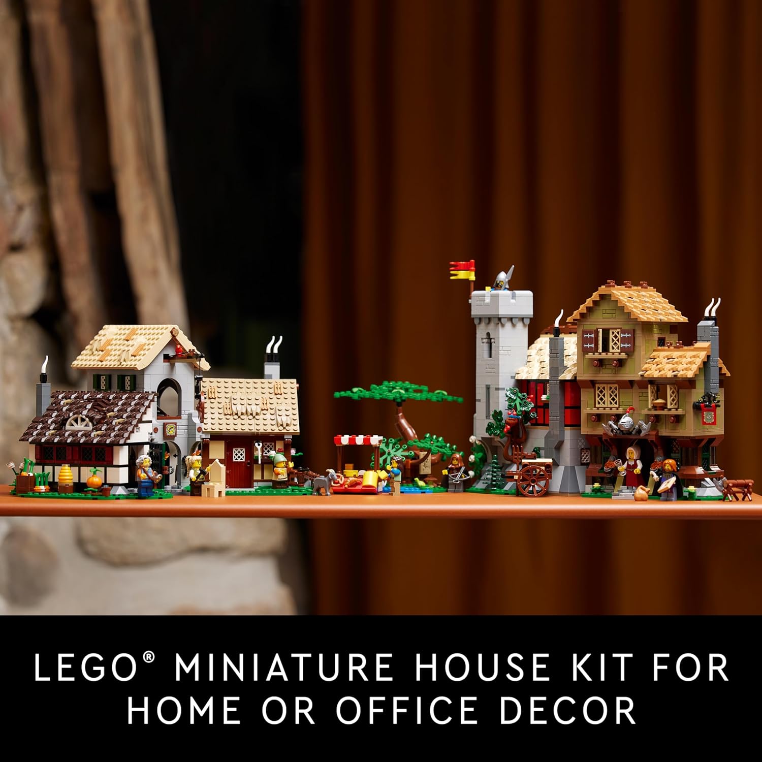 LEGO  Medieval Town Square: A Reimagined Classic Castle Set with Minifigures