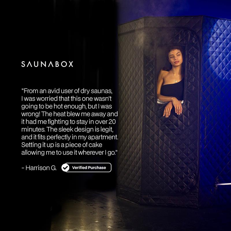 SAUNABOX SmartSteam Portable Steam Sauna At-Home Kit