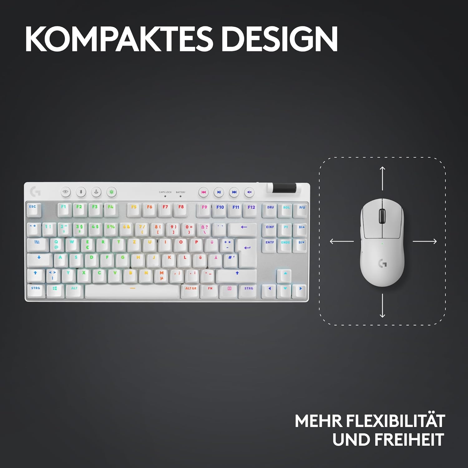 Logitech G PRO X TKL LIGHTSPEED Mechanical Keyboard - QWERTZ