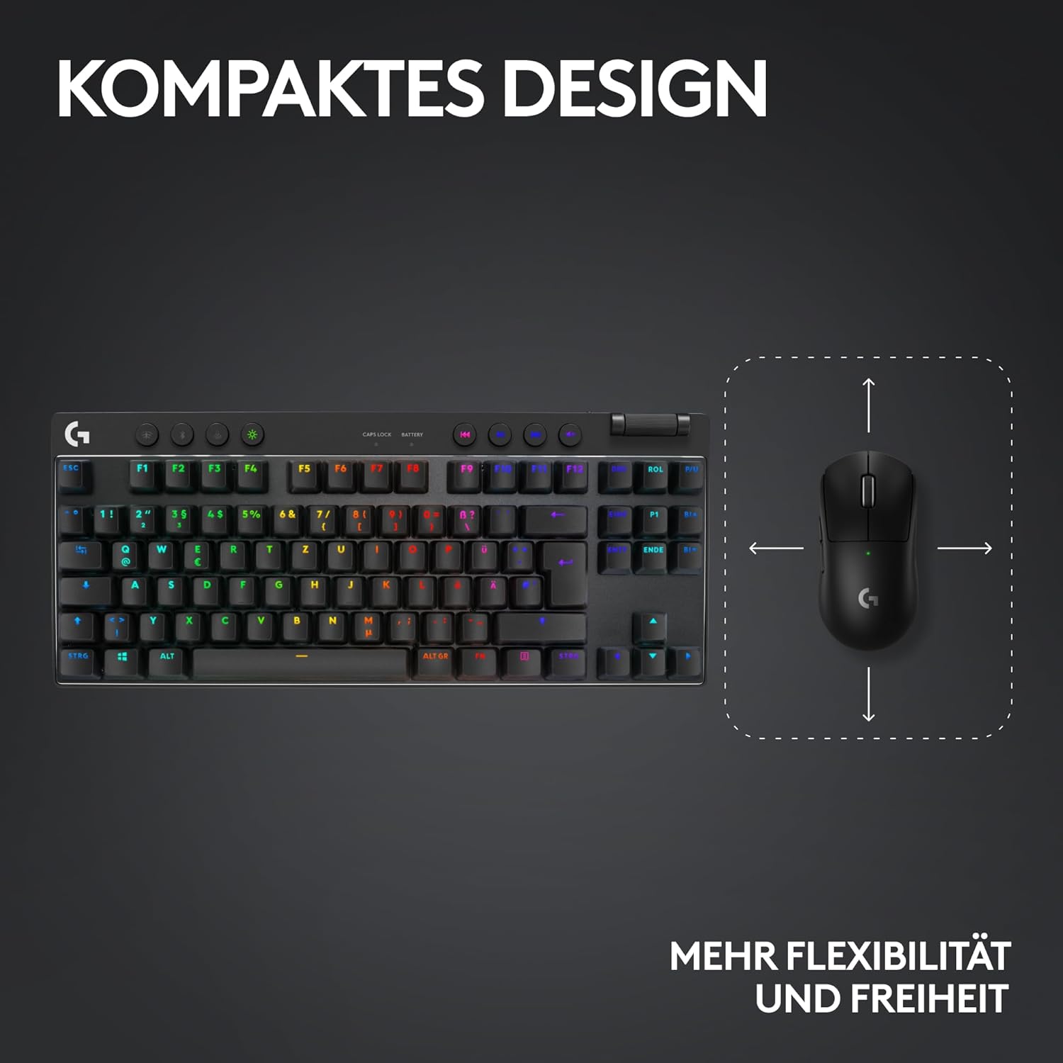 Logitech G PRO X TKL LIGHTSPEED Mechanical Keyboard - QWERTZ