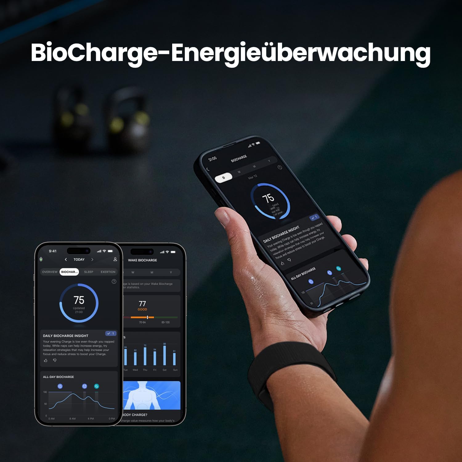 Amazfit Helio Strap Smart Band Fitness Tracker, 24/7 Activity and Sleep Tracker with Heart Rate, 10 Days Battery Life, 27 Sports Modes, Strength Training, HYROX, No Subscription Required for Android